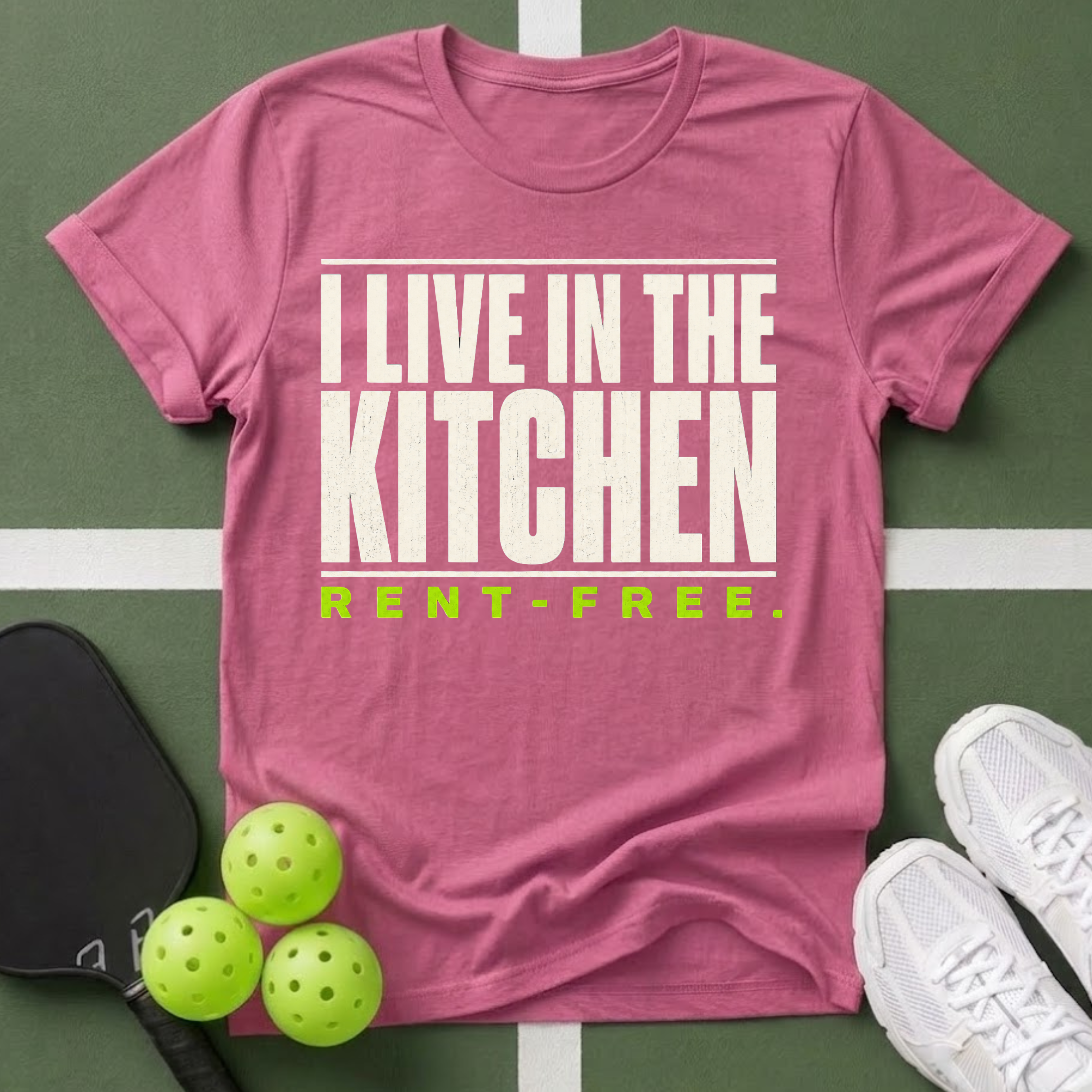 I Live in the Kitchen Rent‑Free T-Shirt