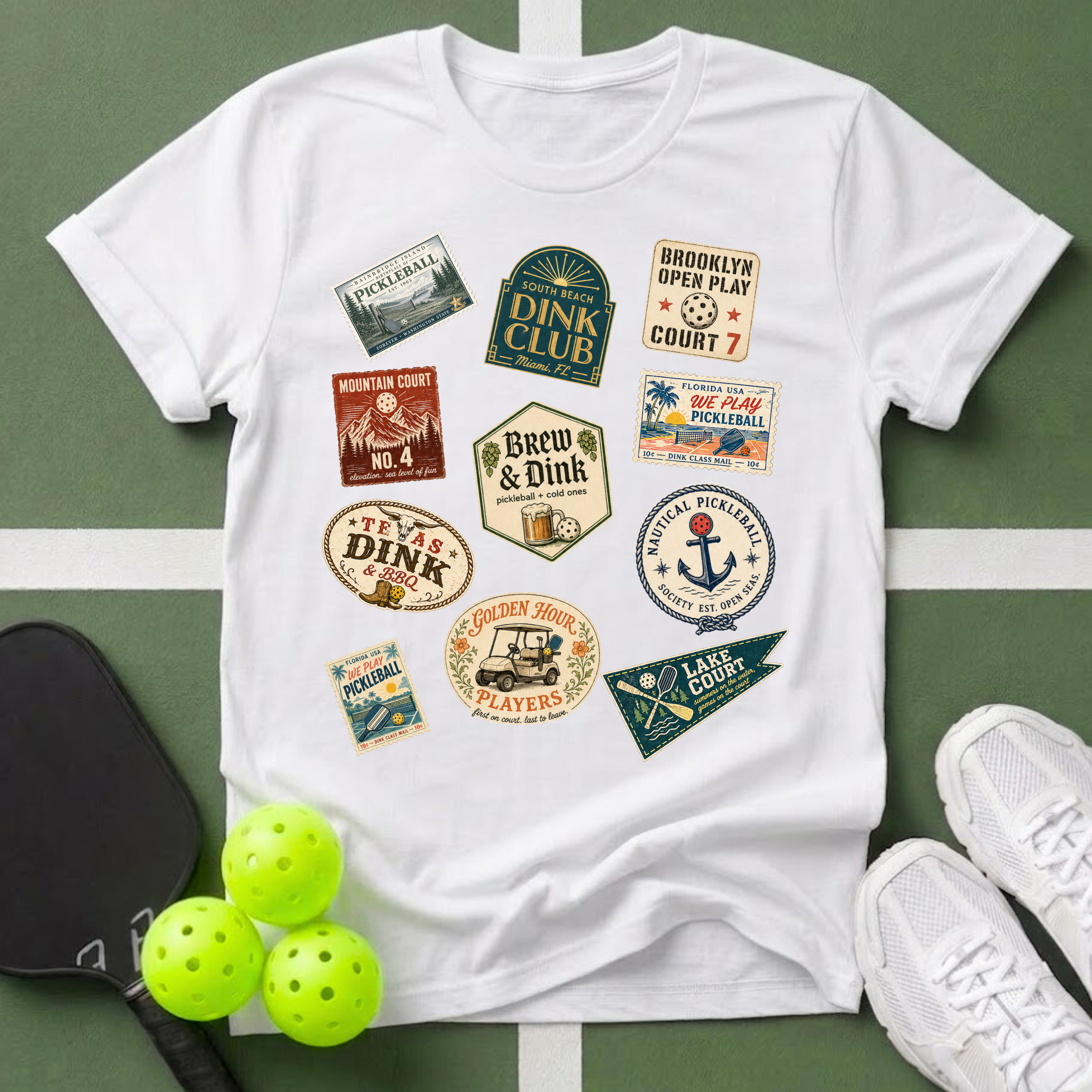 Vintage Travel Sticker T-Shirt