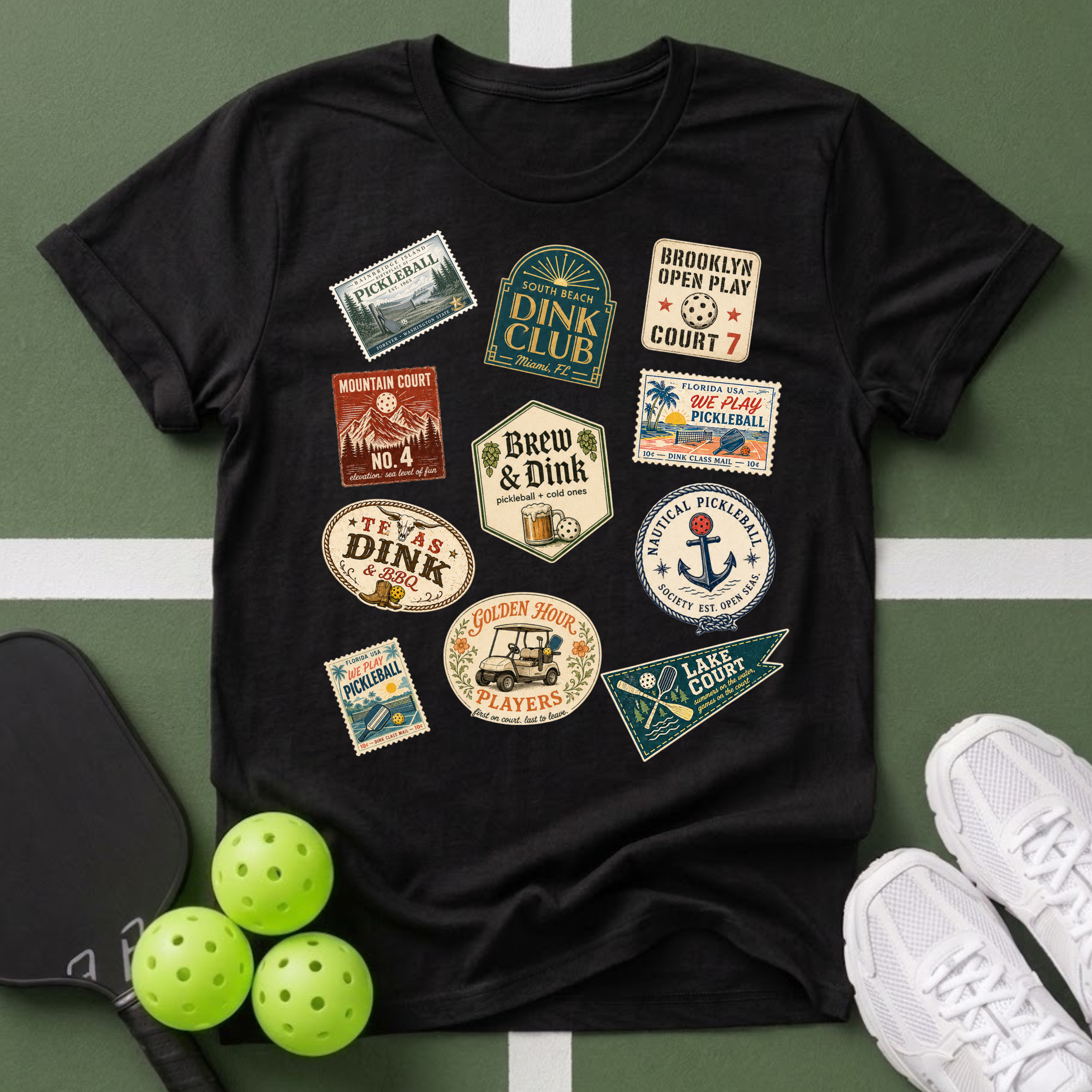 Vintage Travel Sticker T-Shirt