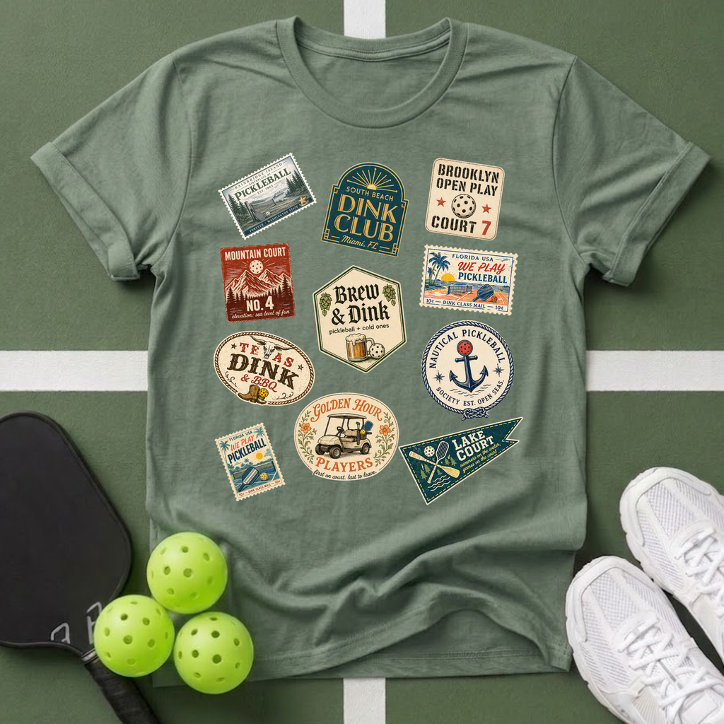 Vintage Travel Sticker T-Shirt