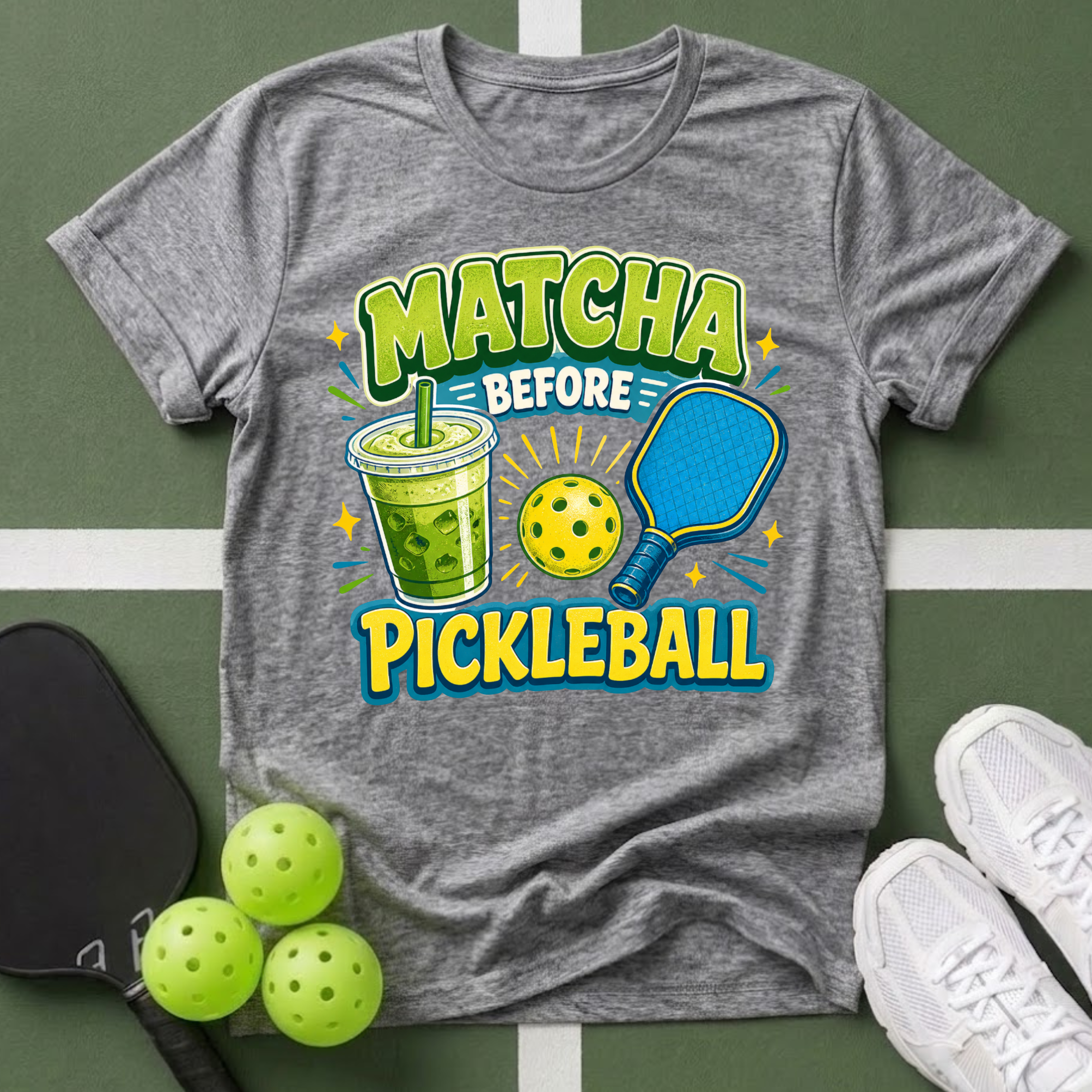 A Matcha Before Pickleball T-Shirt