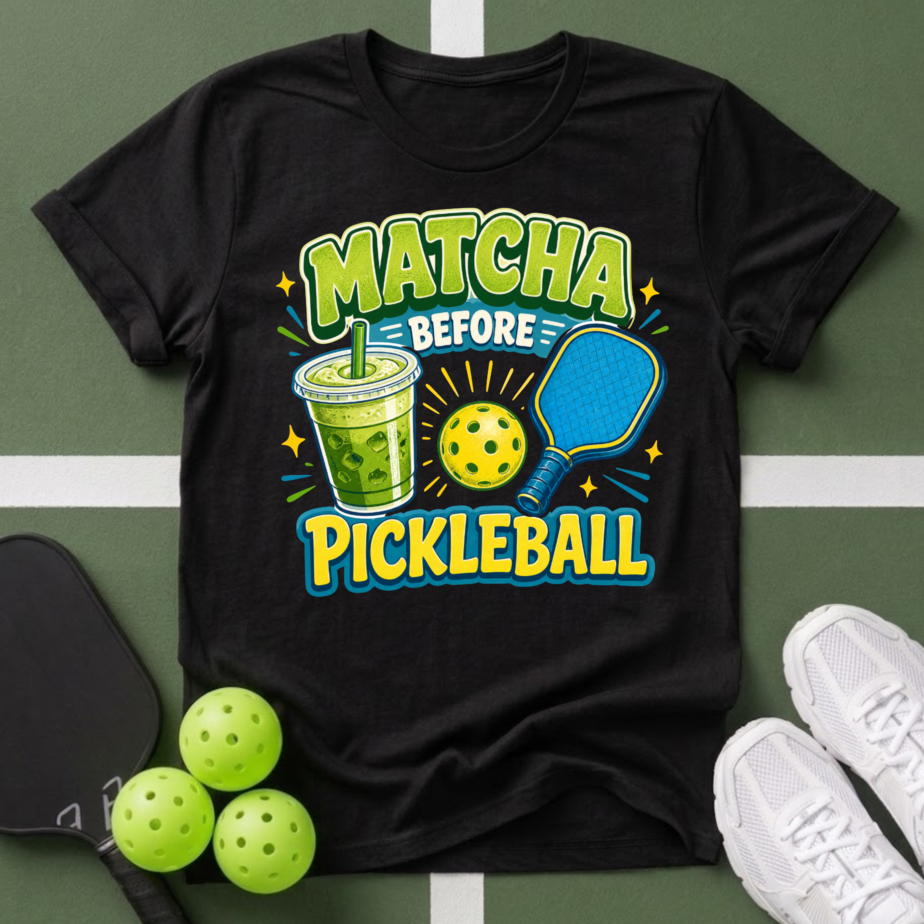 A Matcha Before Pickleball T-Shirt