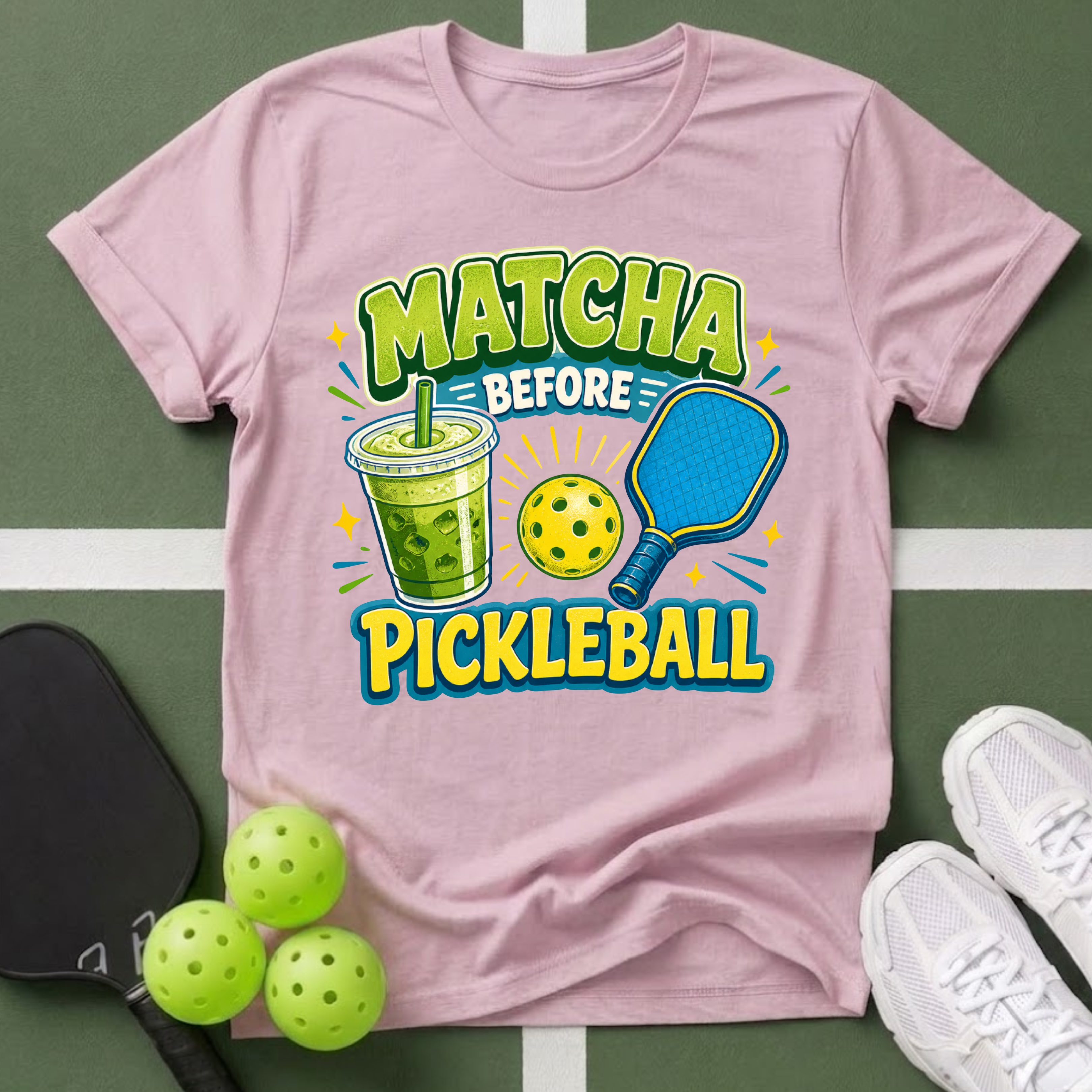 A Matcha Before Pickleball T-Shirt