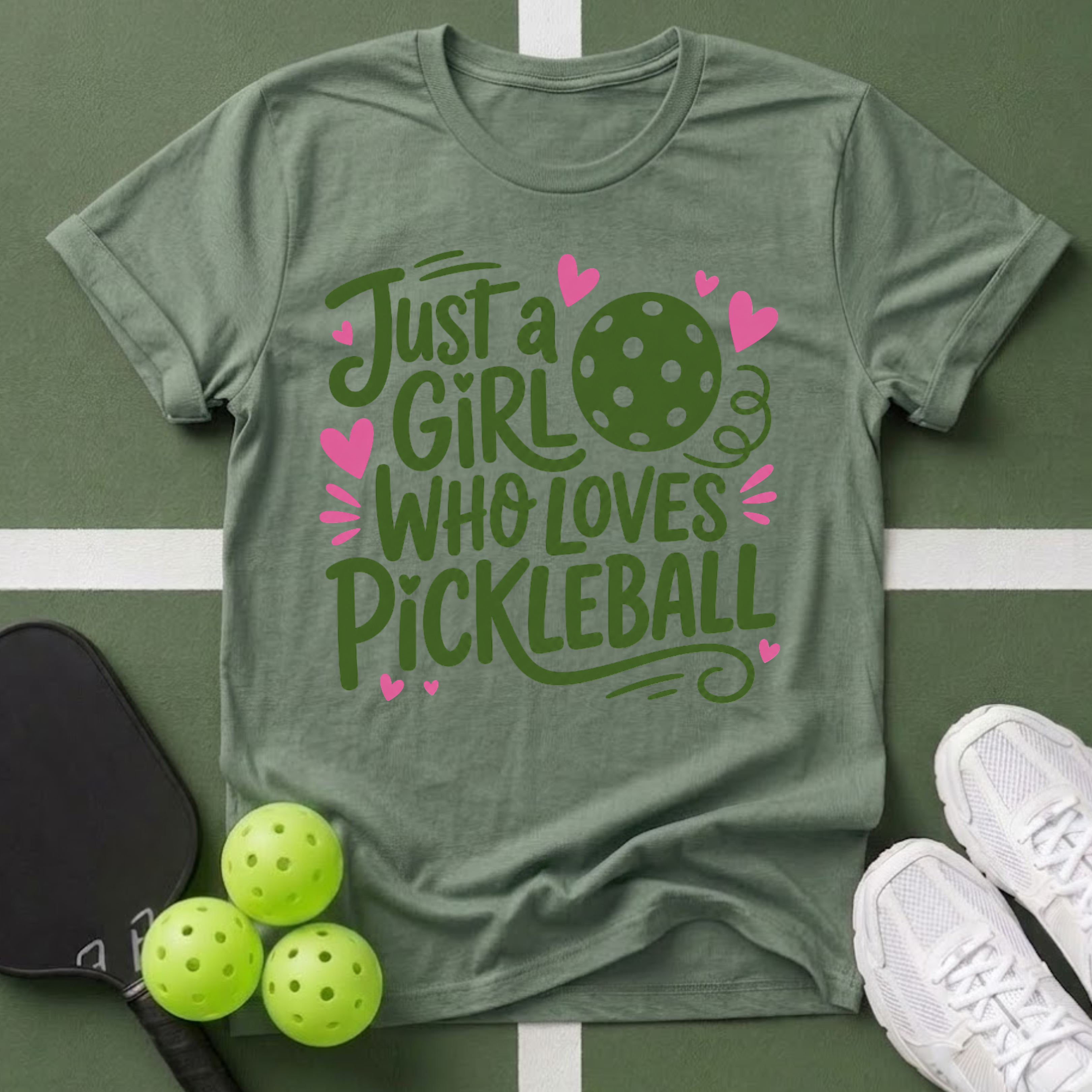 Just a Girl Who Loves Pickleball T-Shirt