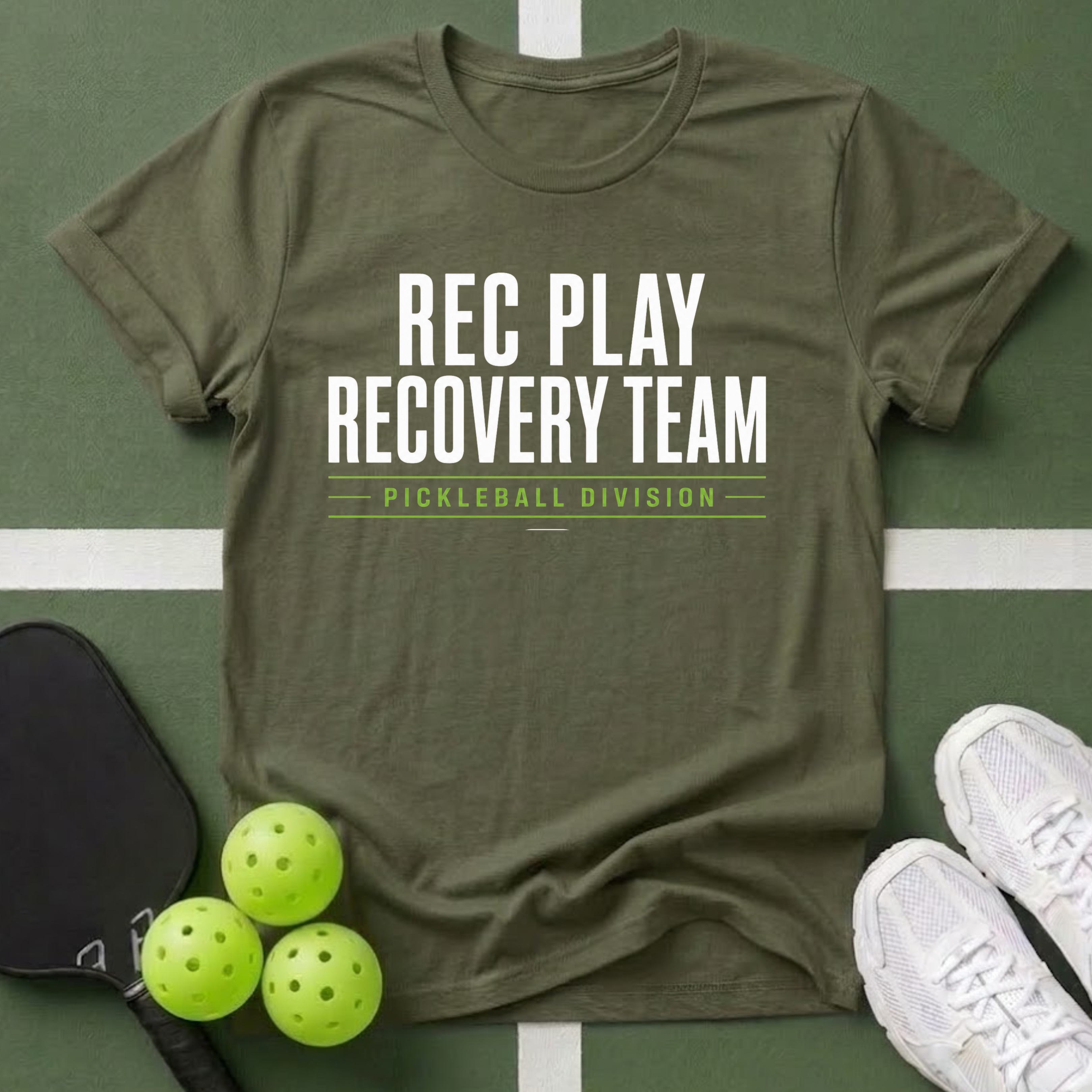 Rec Play Recovery Team Pickleball T-Shirt