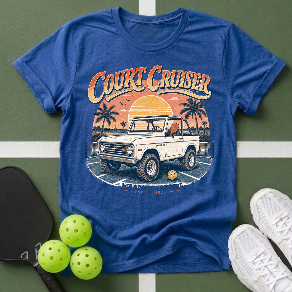 Court Cruiser Vintage Truck T-Shirt