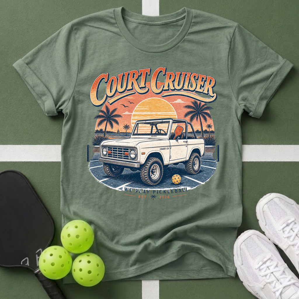 Court Cruiser Vintage Truck T-Shirt