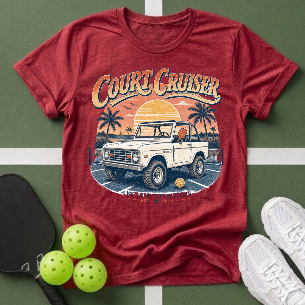 Court Cruiser Vintage Truck T-Shirt