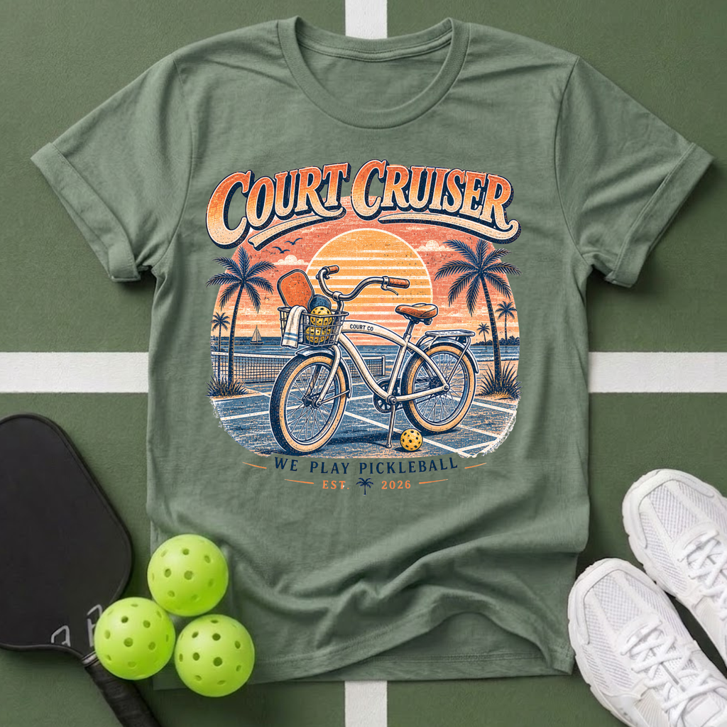 Court Cruiser Vintage Bike T-Shirt