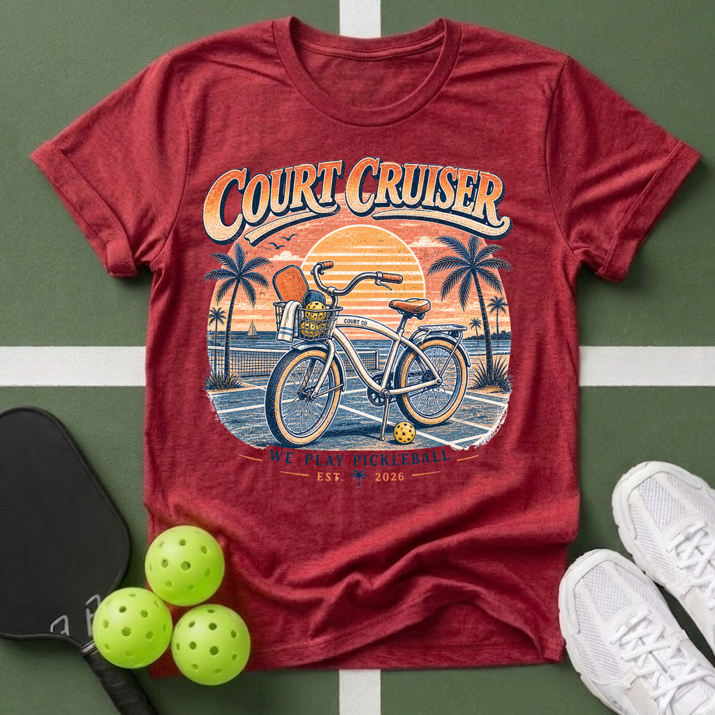 Court Cruiser Vintage Bike T-Shirt