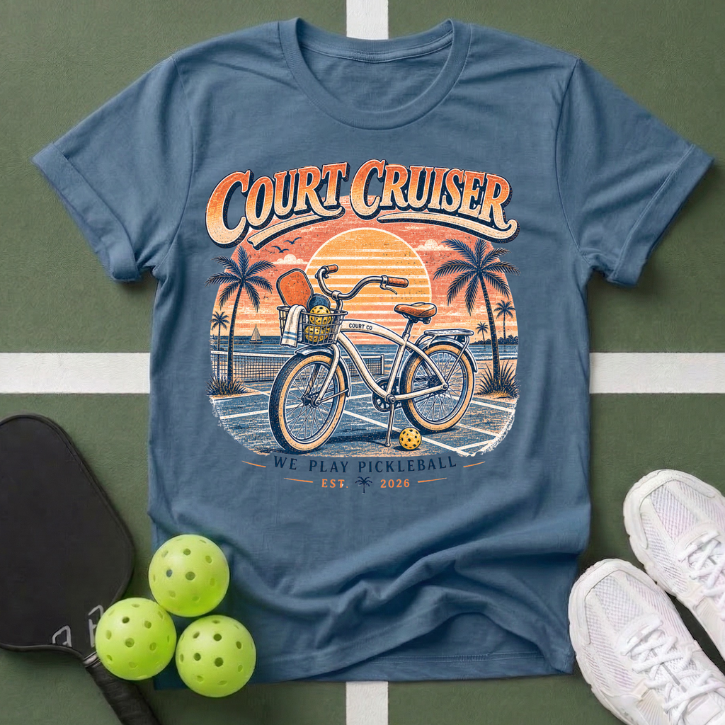 Court Cruiser Vintage Bike T-Shirt