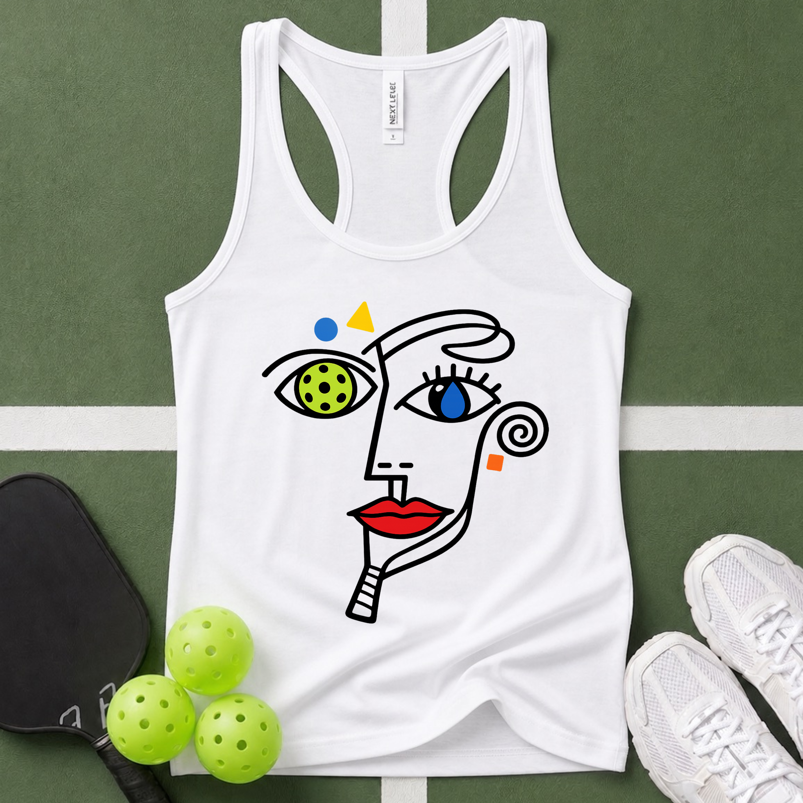 A Abstract "Identity" Racerback Tank Top