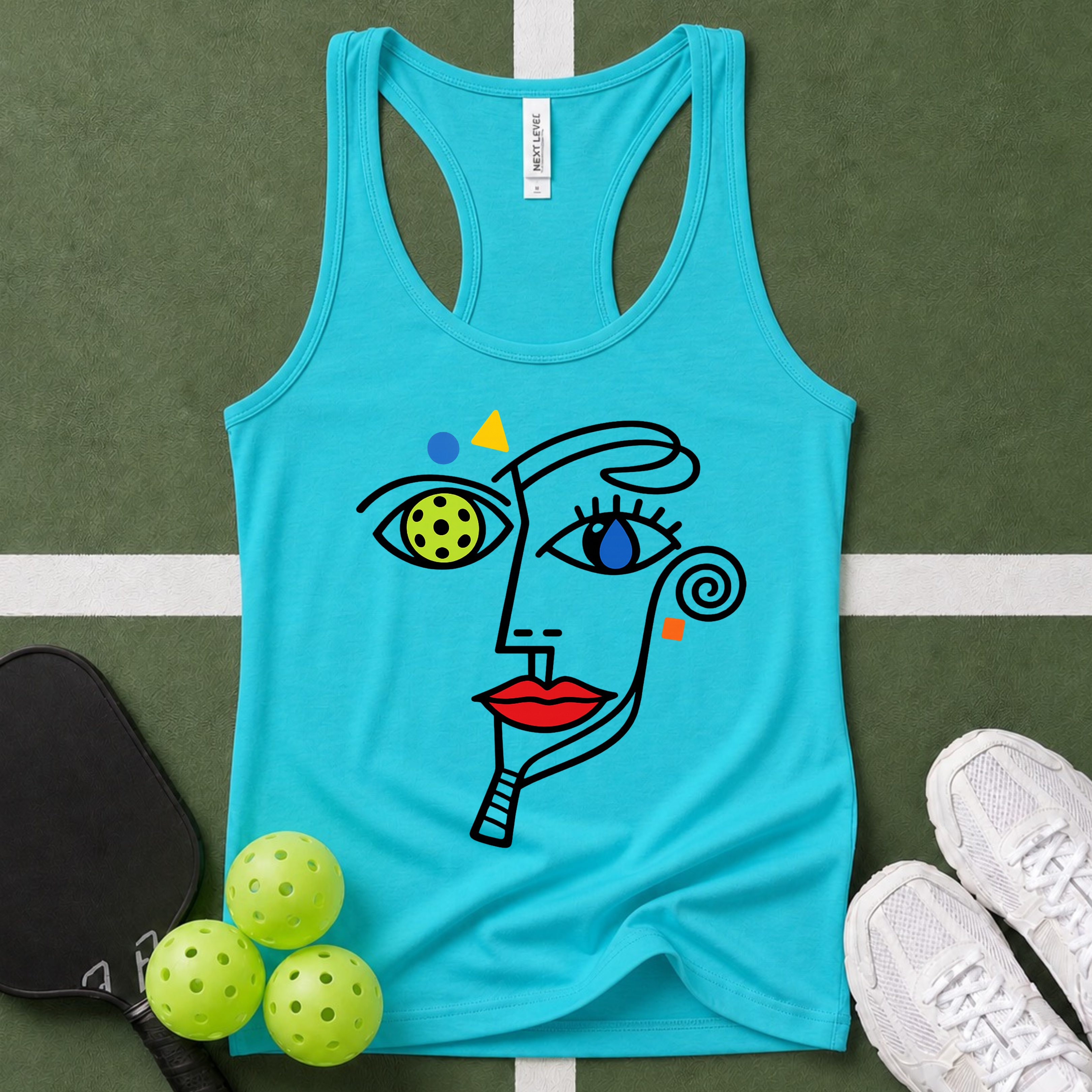 A Abstract "Identity" Racerback Tank Top