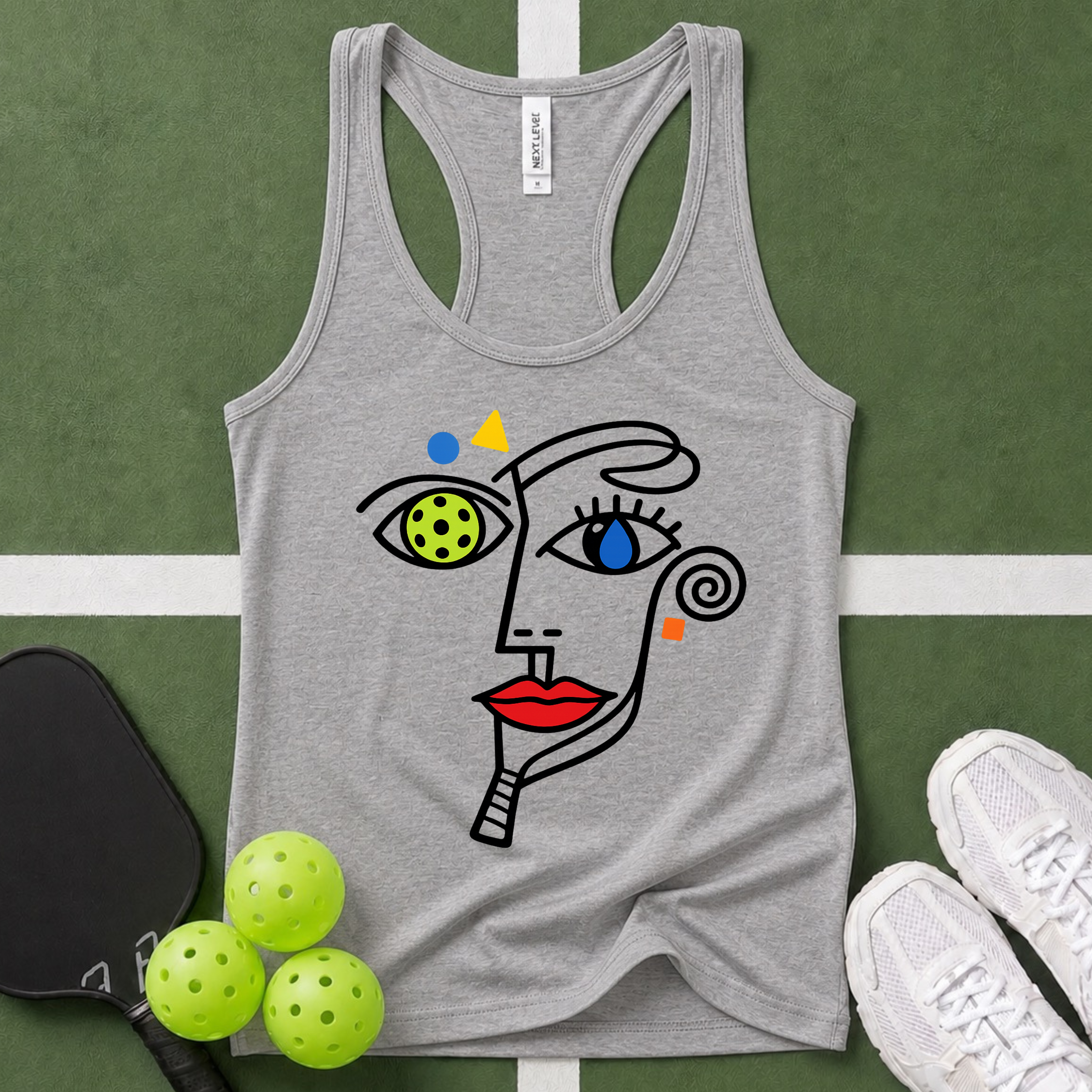 A Abstract "Identity" Racerback Tank Top