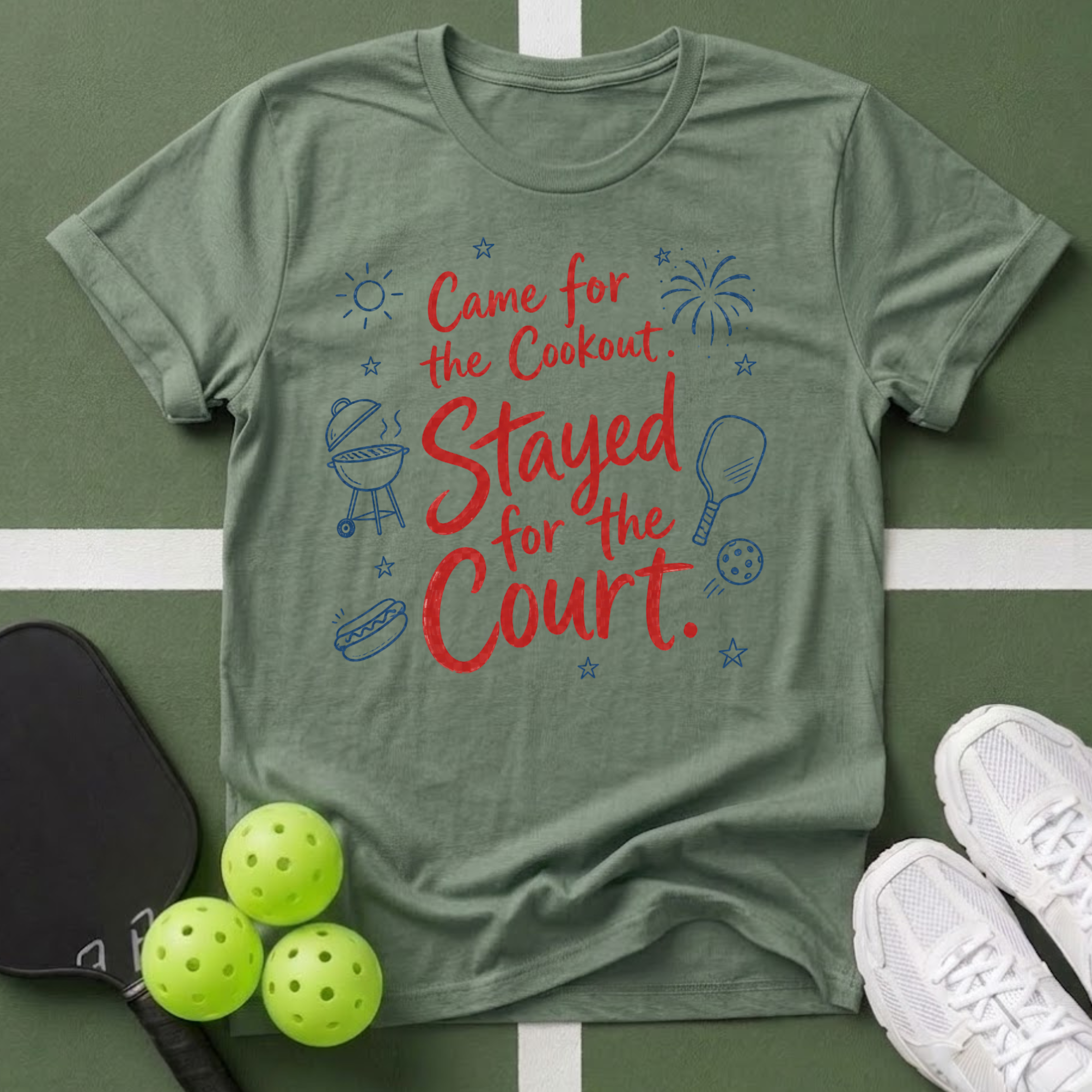 Came for the Cookout, Stayed for the Court T-Shirt