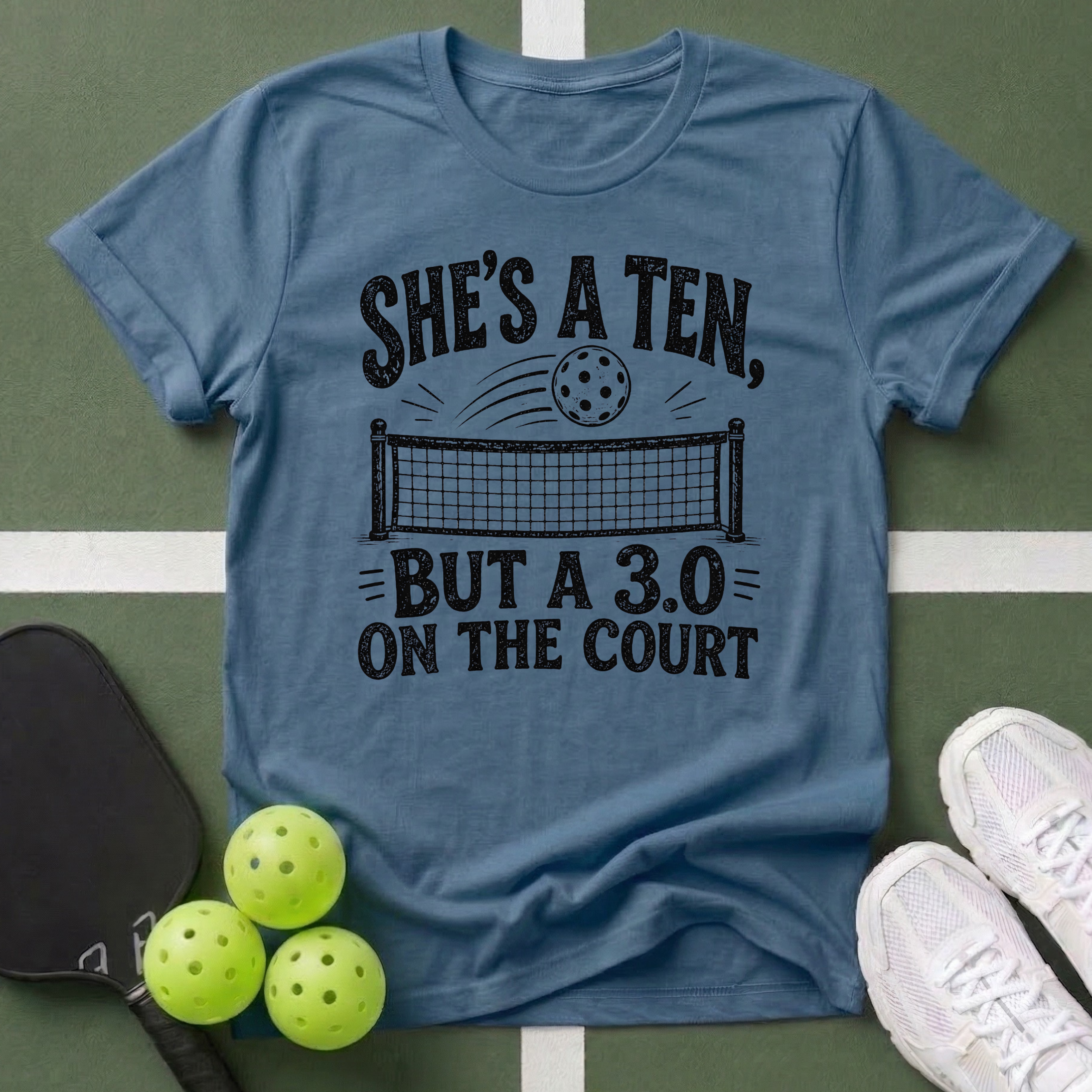 She's a Ten, But a 3.0 on the Court T-Shirt
