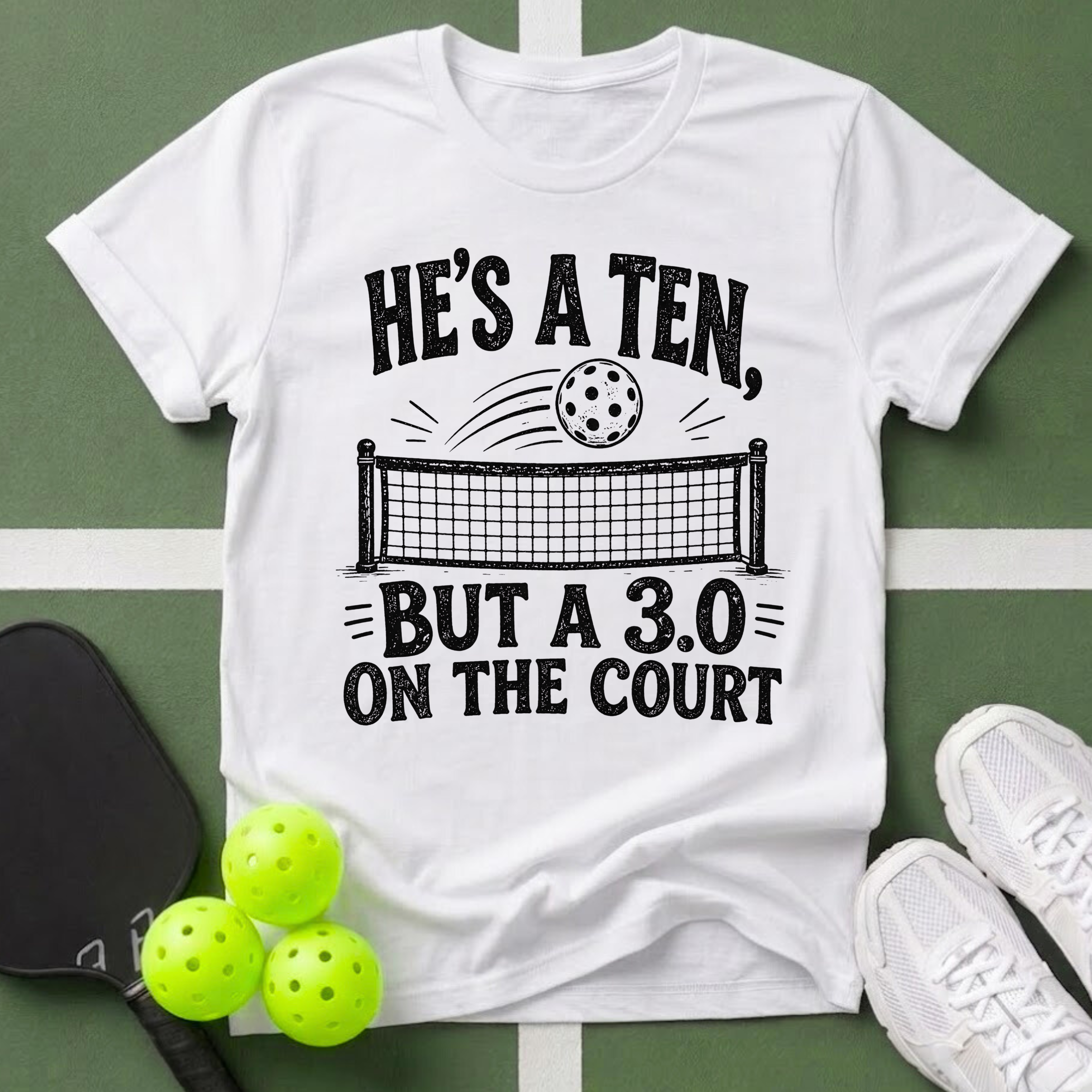 He’s a Ten, But a 3.0 on the Court T-Shirt