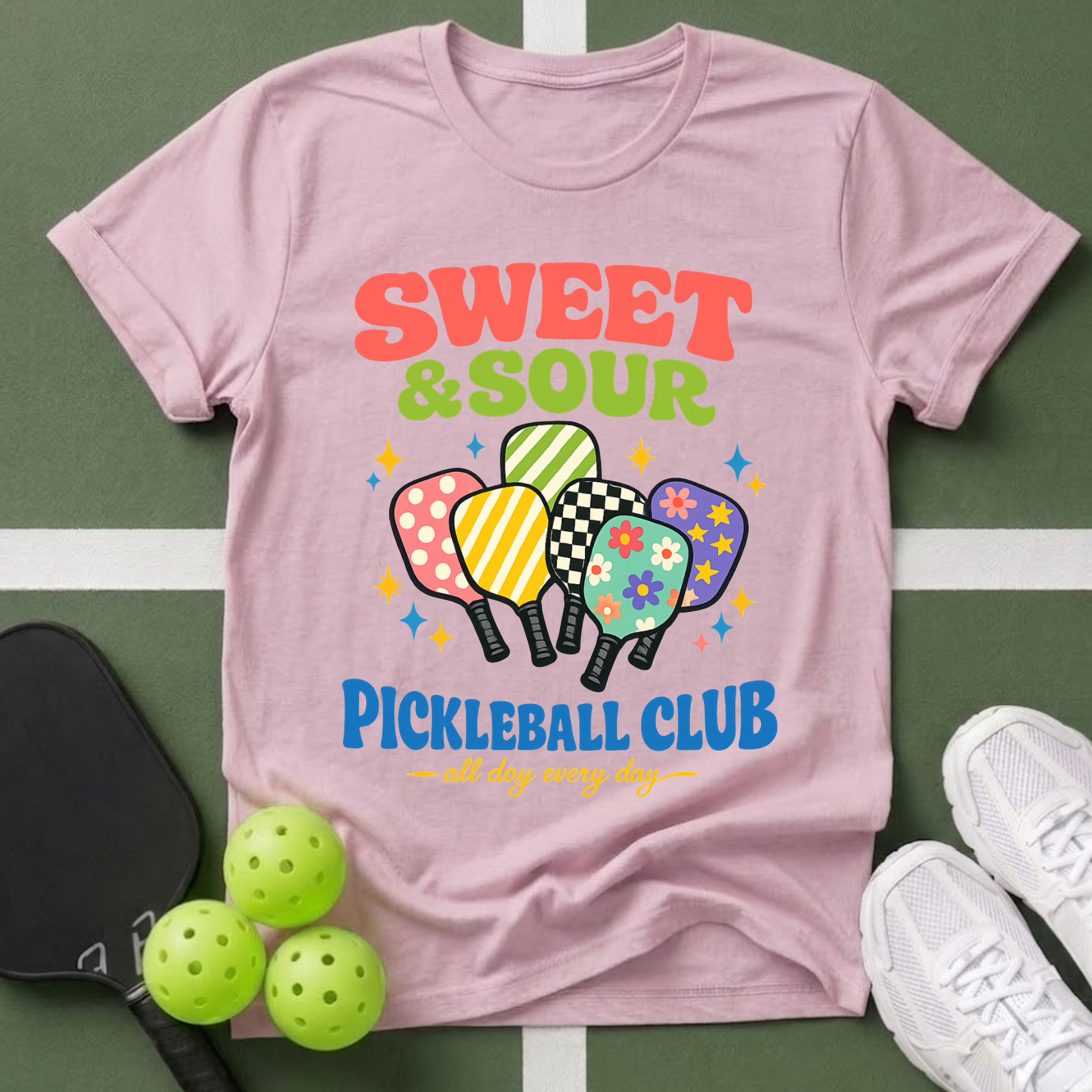 Flavors - Sweet & Sour Pickleball Club T-Shirt