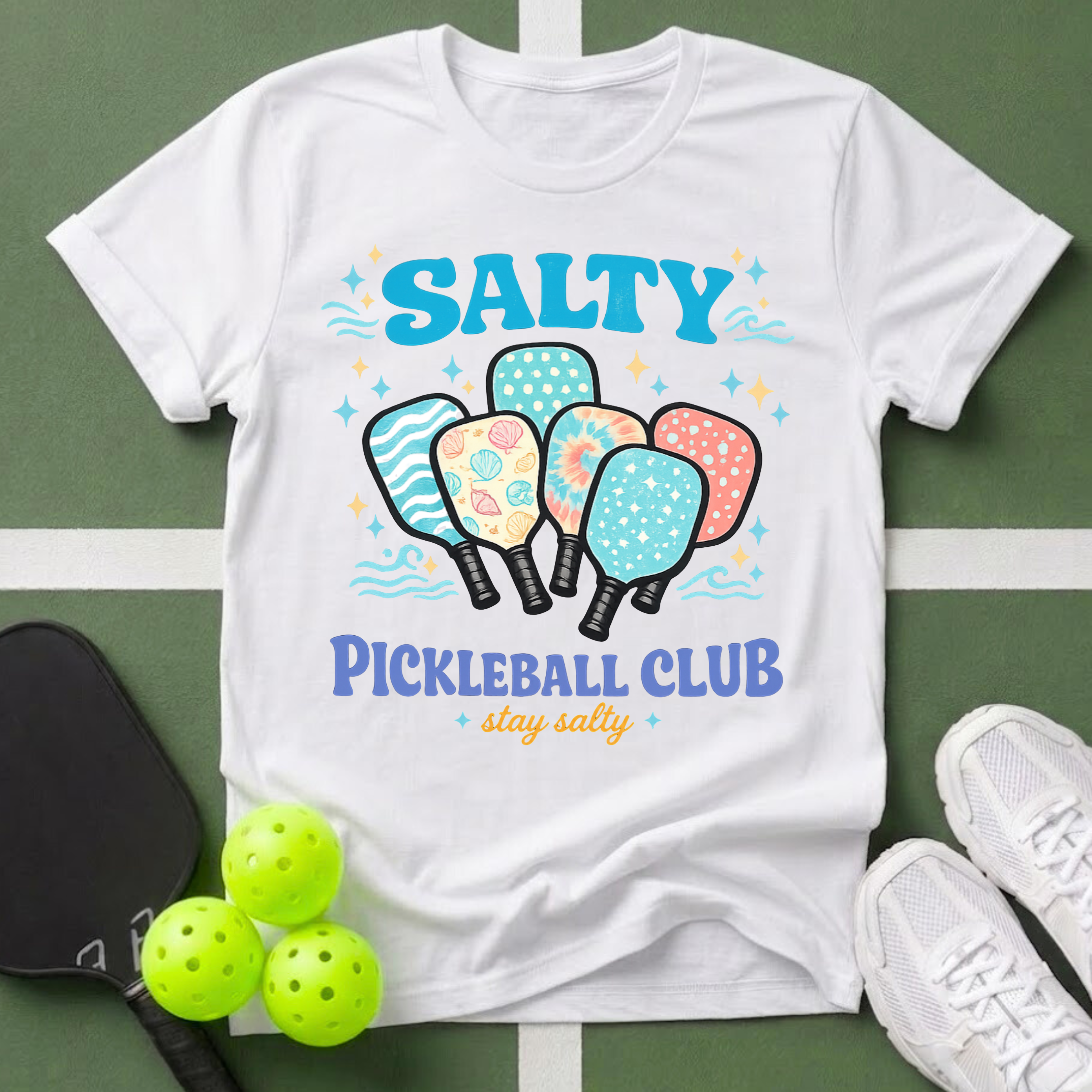 Flavors - Salty Pickleball Club T-Shirt