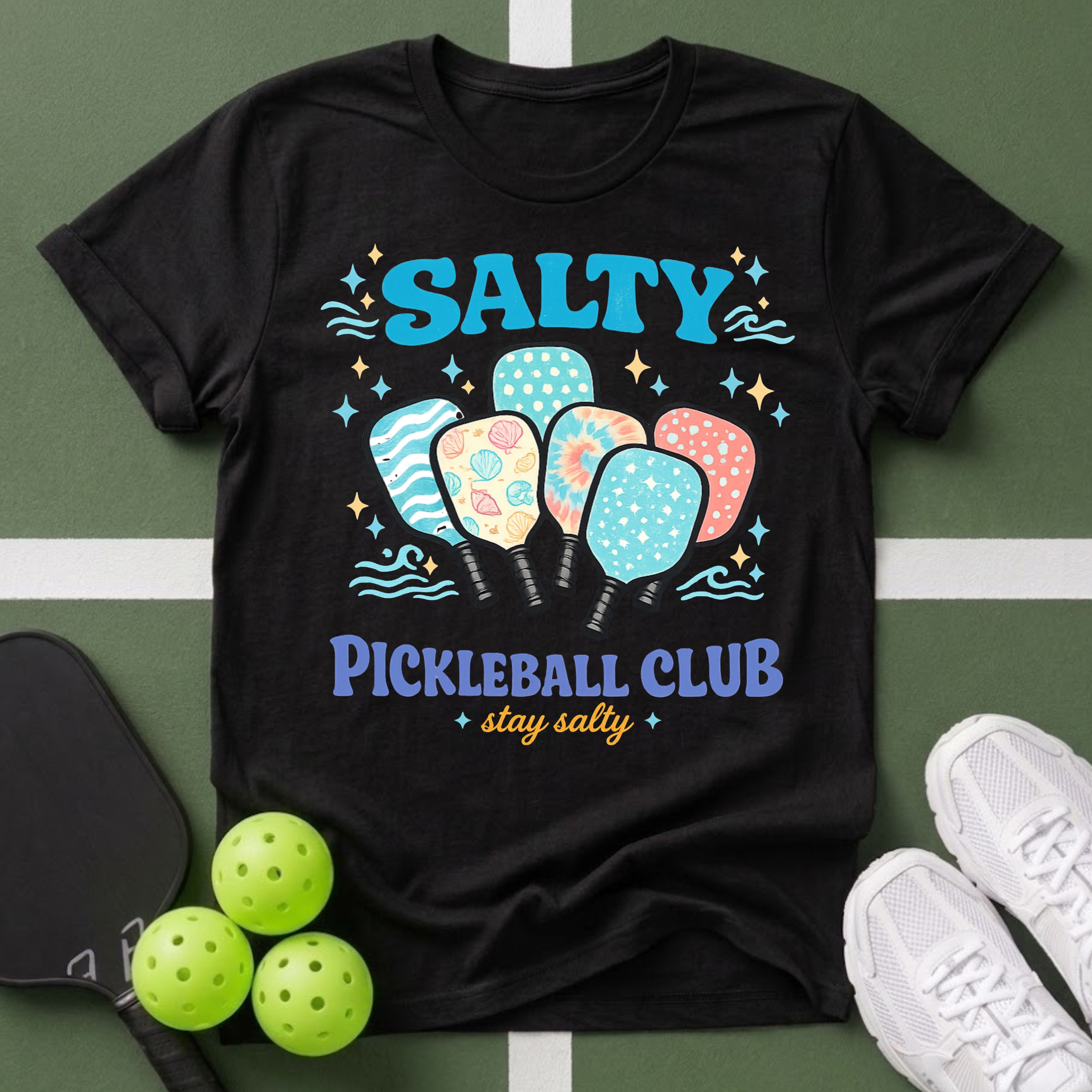 Flavors - Salty Pickleball Club T-Shirt