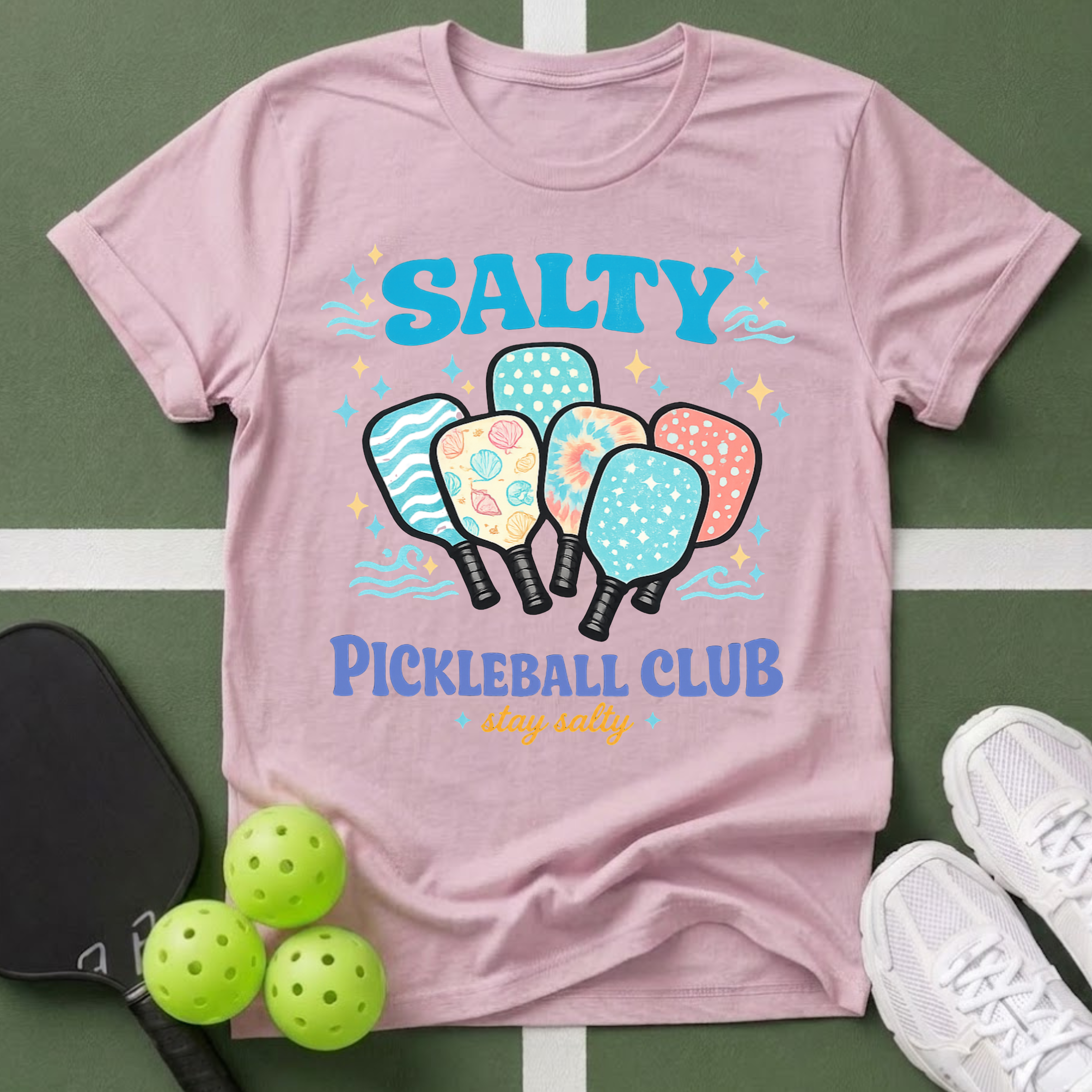 Flavors - Salty Pickleball Club T-Shirt