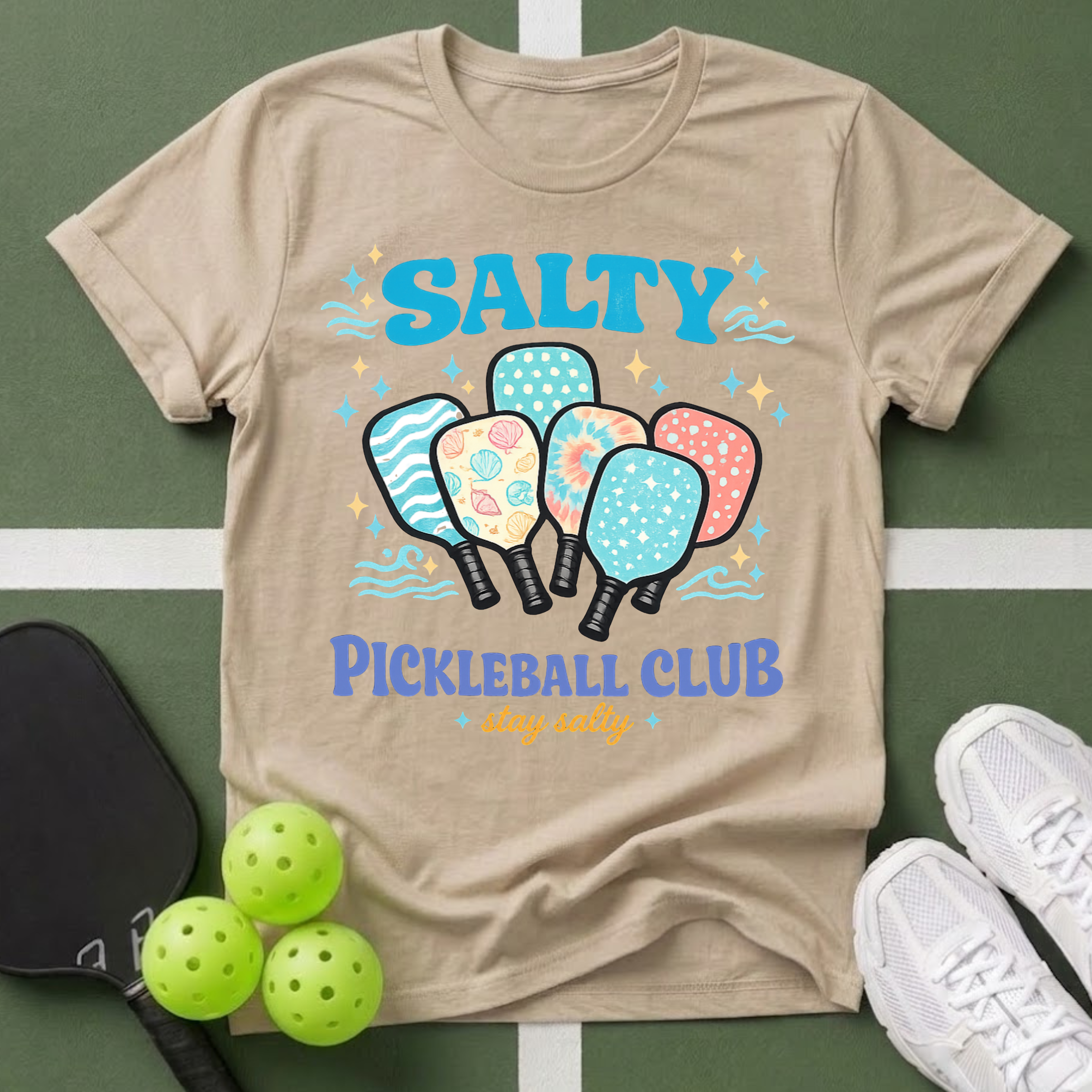 Flavors - Salty Pickleball Club T-Shirt