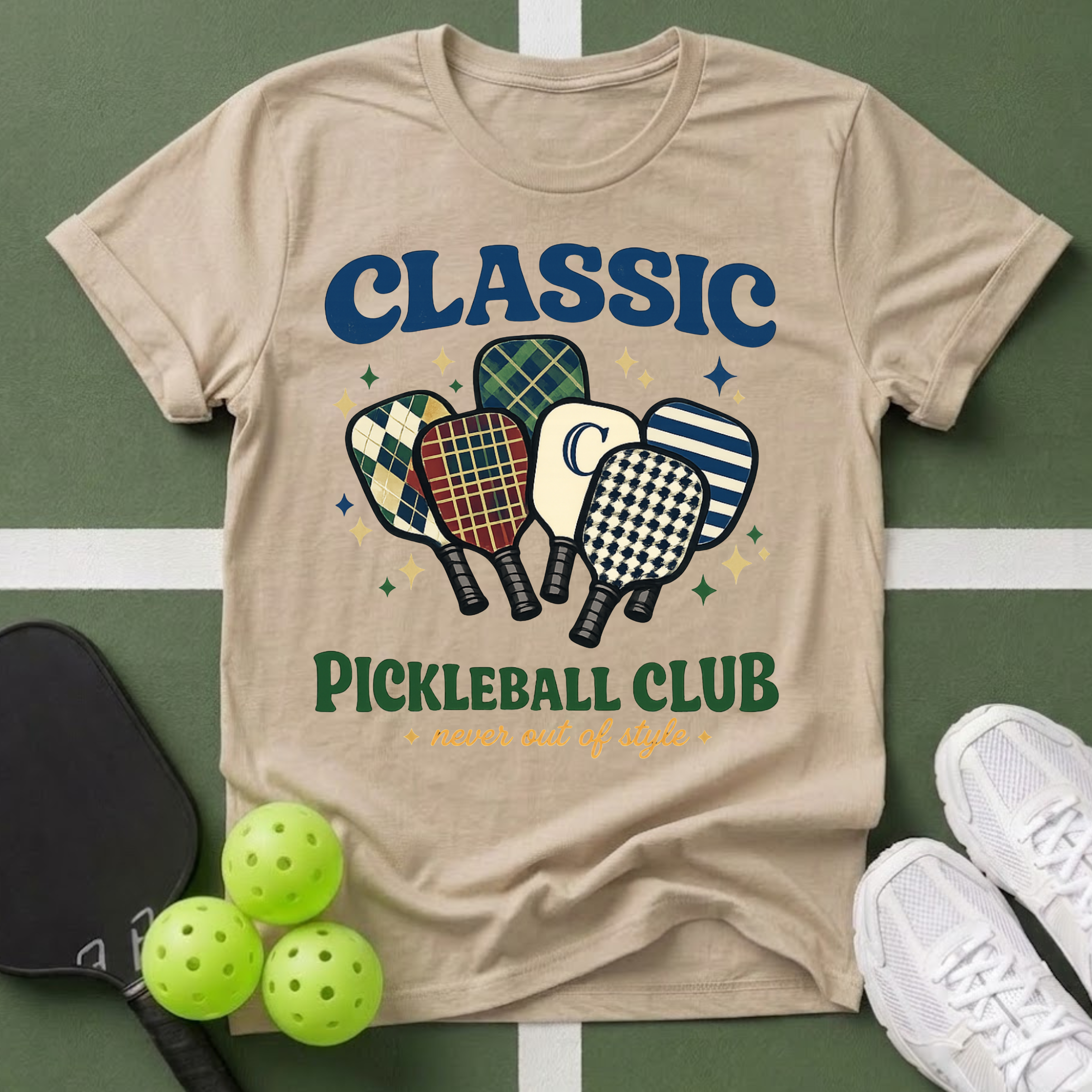 Flavors - Classic Pickleball Club T-Shirt