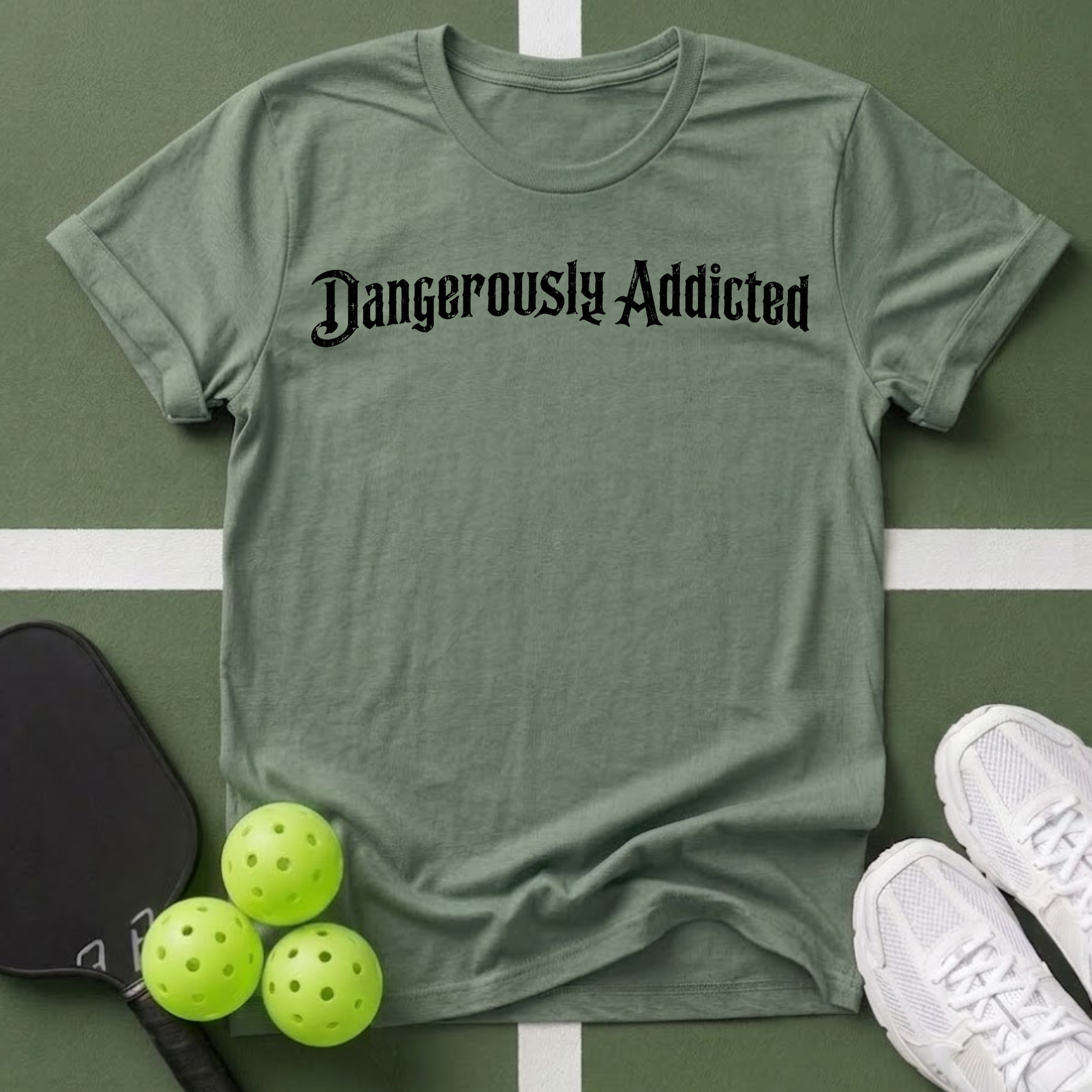 Dangerously Addicted Pickleball T-Shirt