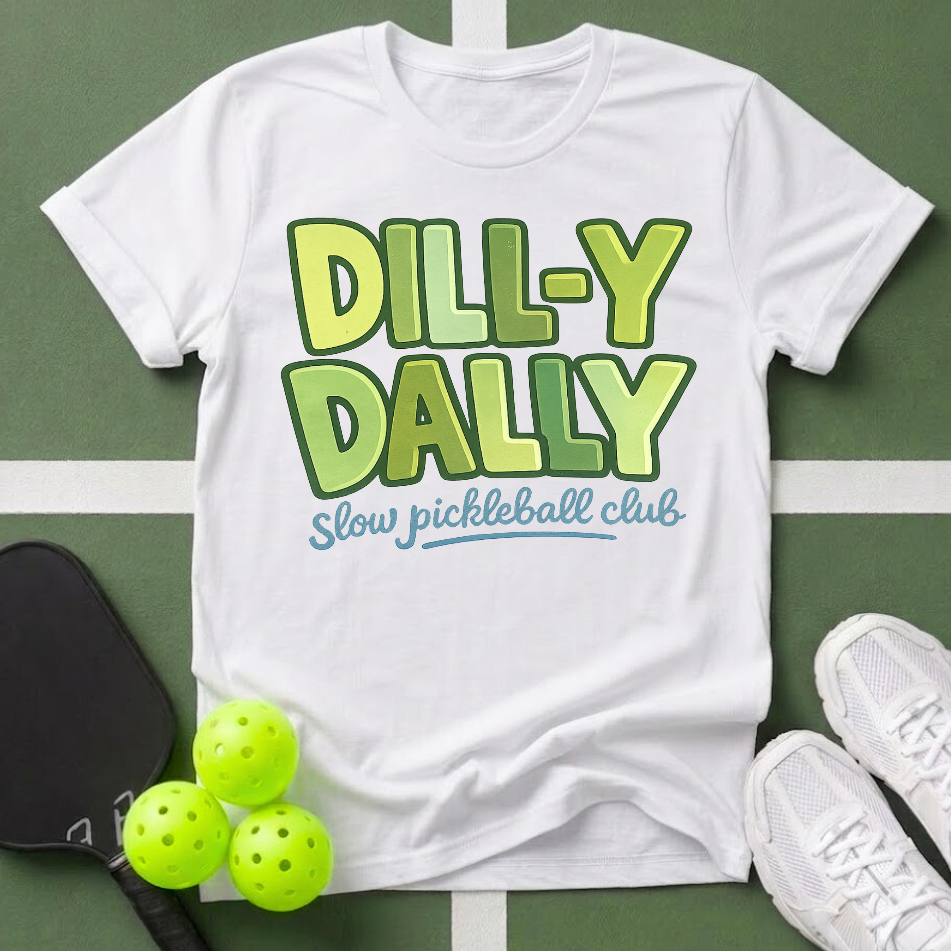 Dill-y Dally Pickleball Club T-Shirt