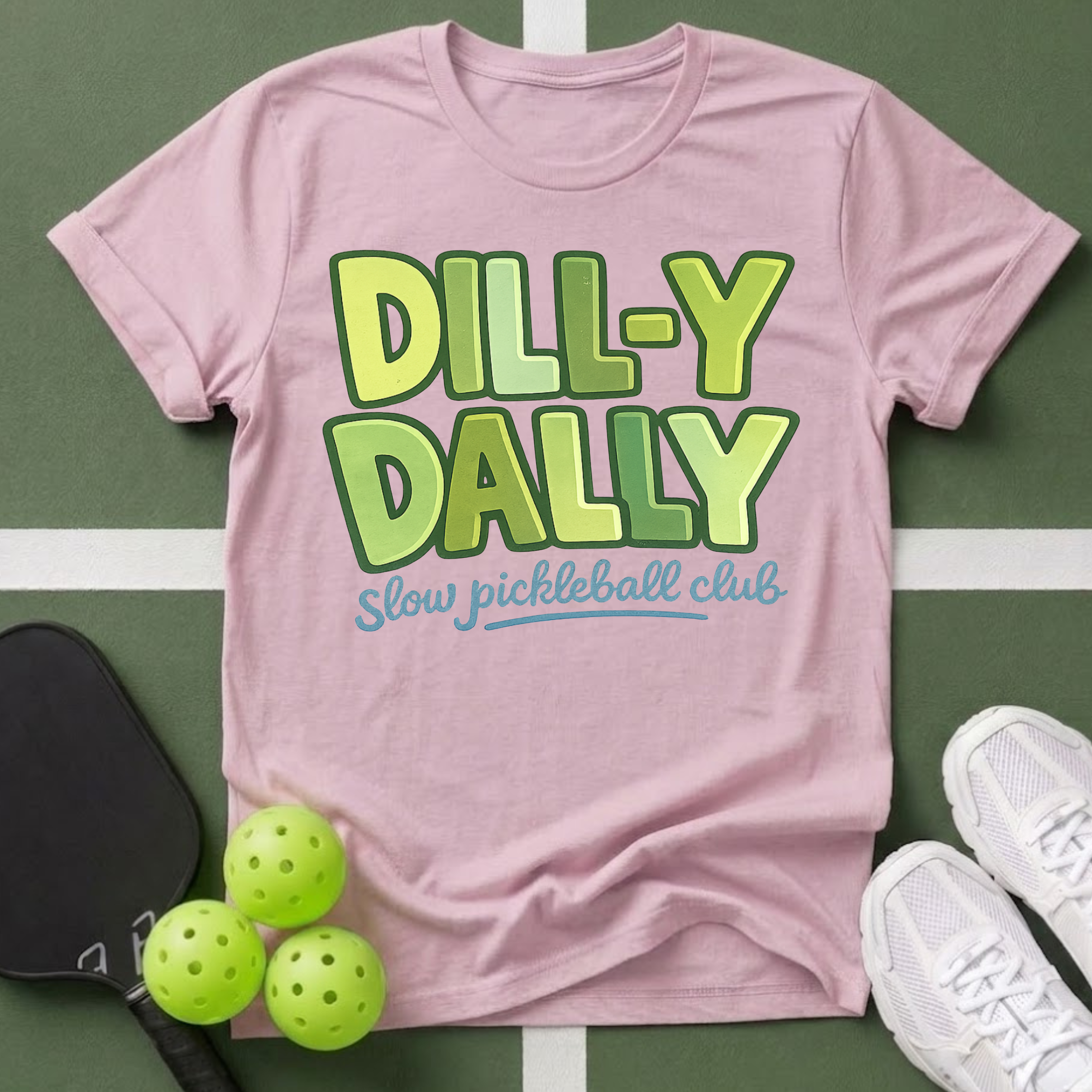 Dill-y Dally Pickleball Club T-Shirt