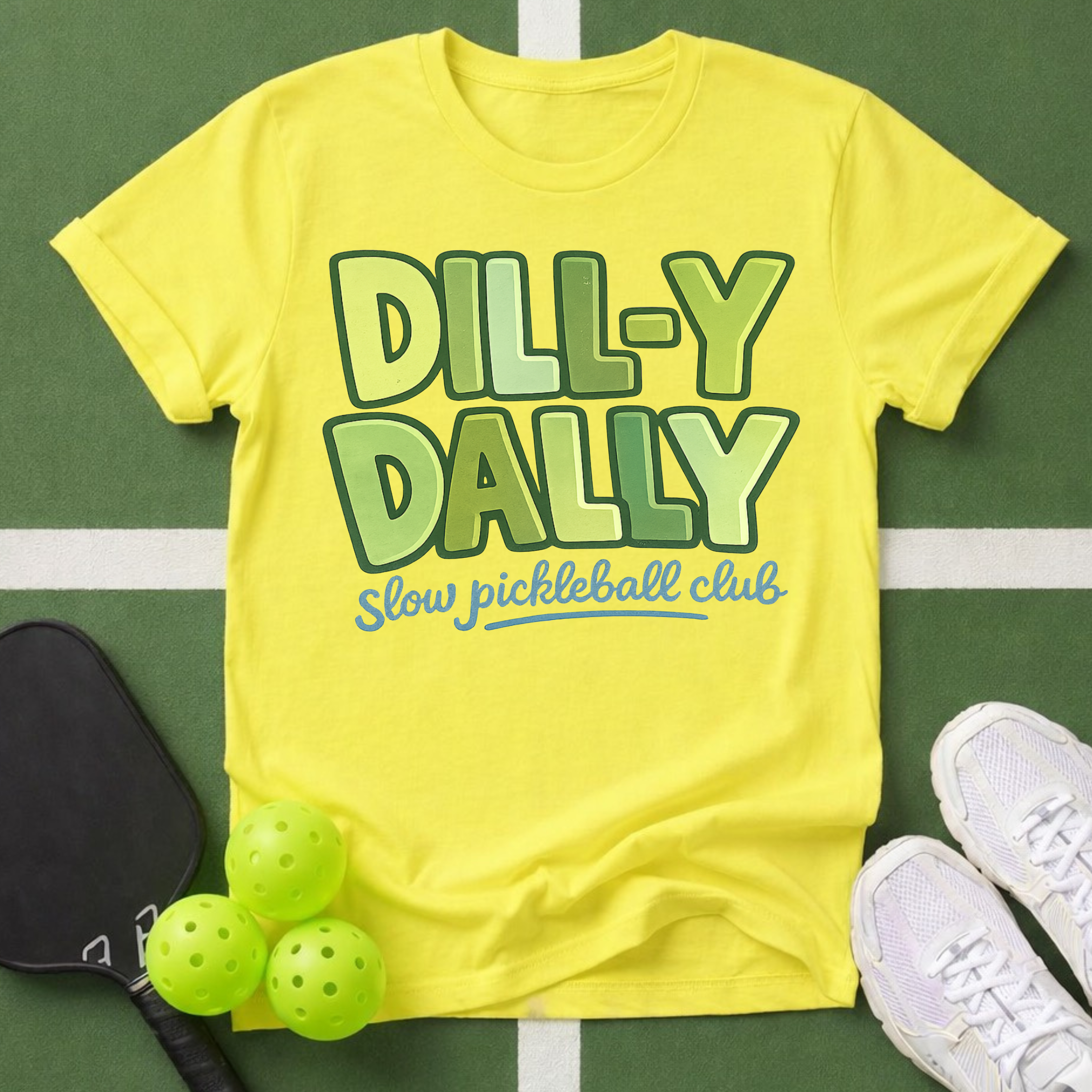Dill-y Dally Pickleball Club T-Shirt