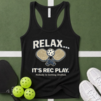 .Relax, It's Rec Play Women's Racerback Tank