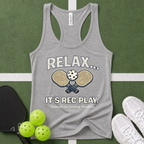 .Relax, It's Rec Play Women's Racerback Tank
