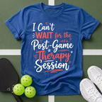 T-Shirt – "I Can’t Wait for the Post-Game Therapy Session" Athletic Mom Fan Tee