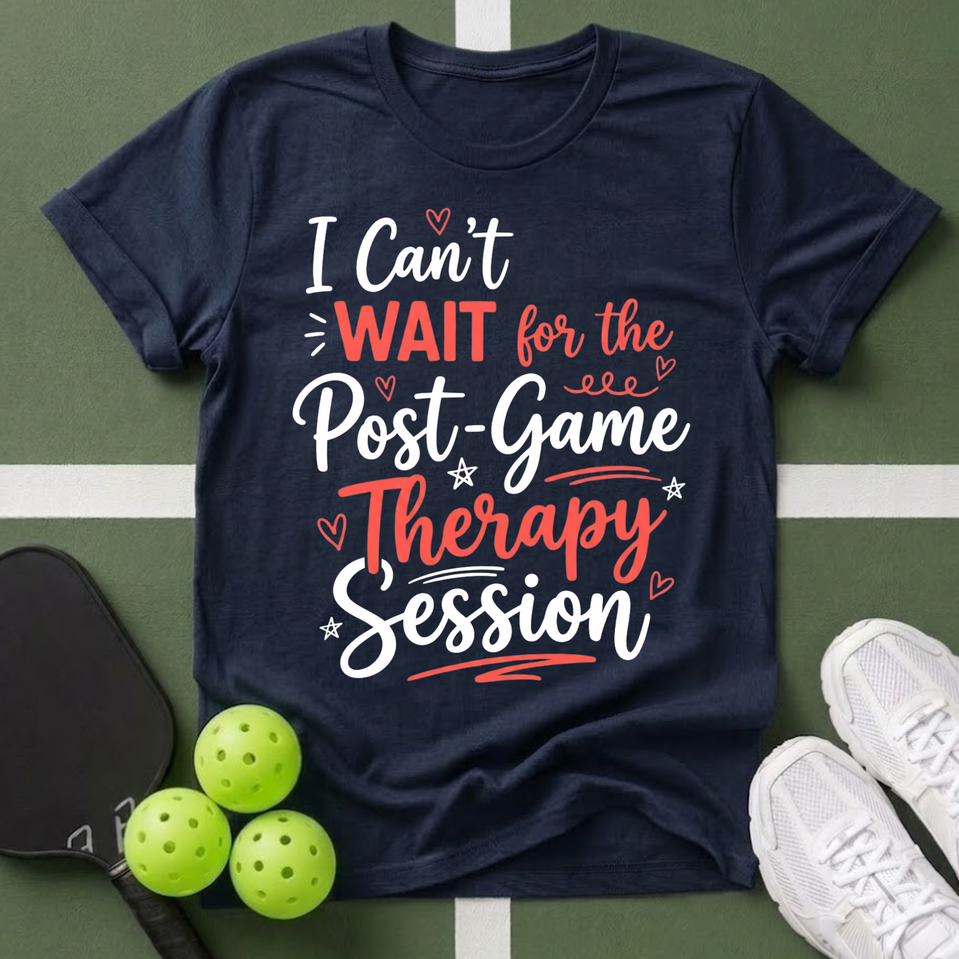 T-Shirt – "I Can’t Wait for the Post-Game Therapy Session" Athletic Mom Fan Tee