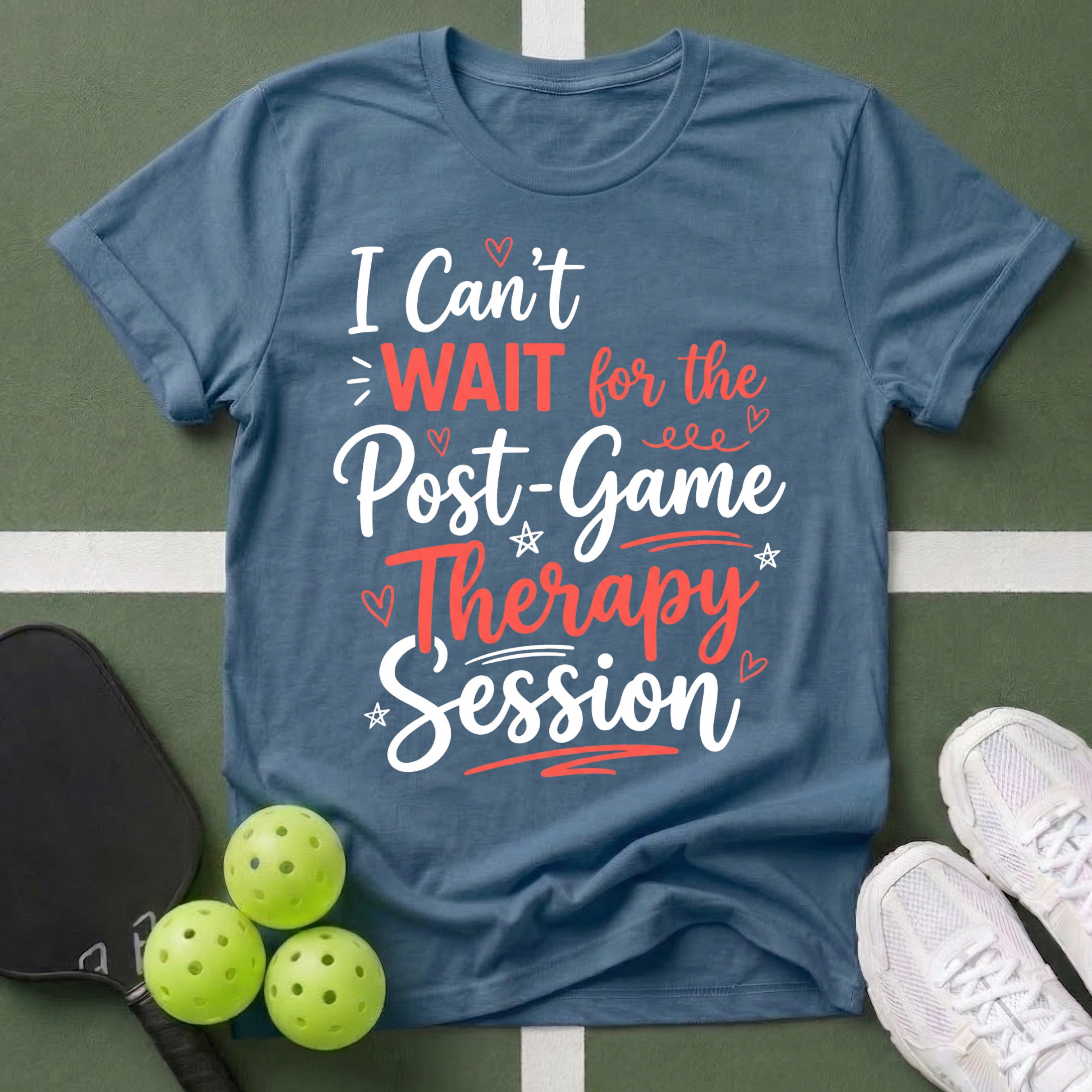 T-Shirt – "I Can’t Wait for the Post-Game Therapy Session" Athletic Mom Fan Tee