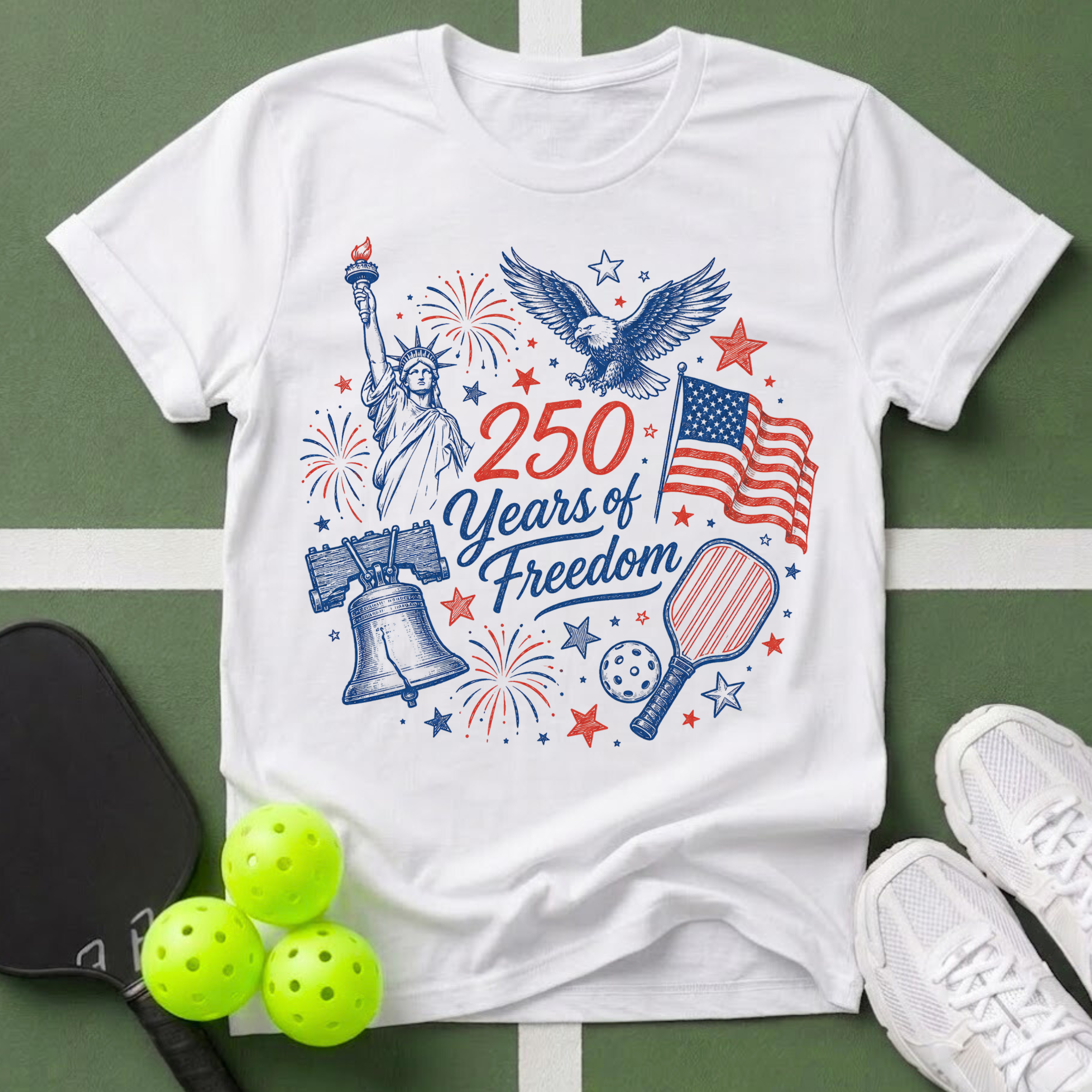 250 Years of Freedom Patriotic T-Shirt