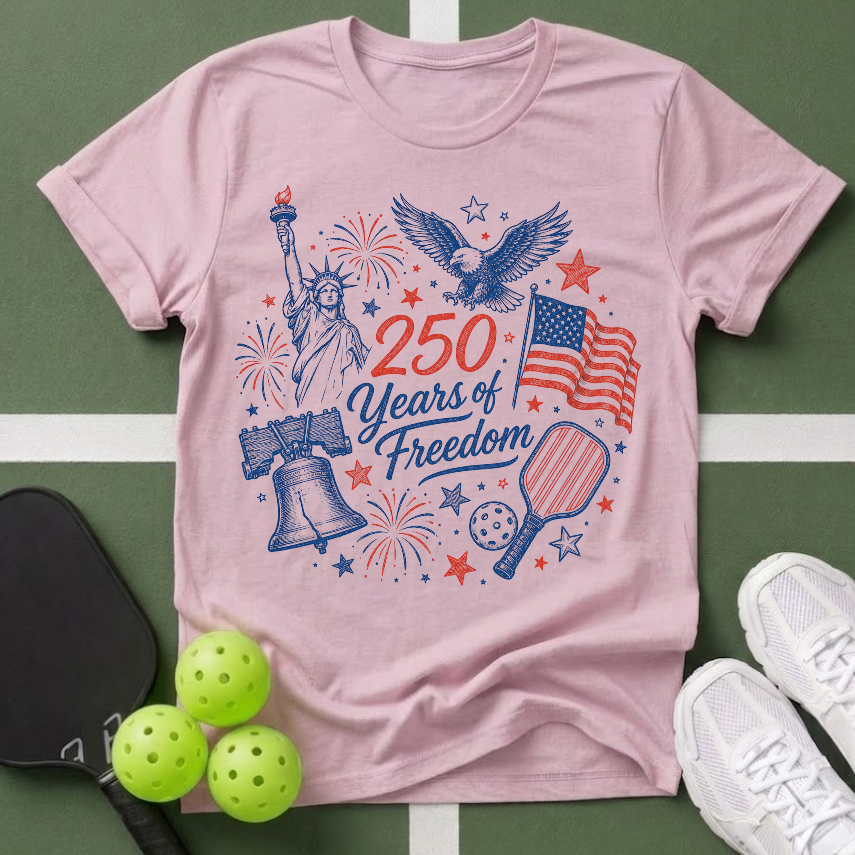 250 Years of Freedom Patriotic T-Shirt