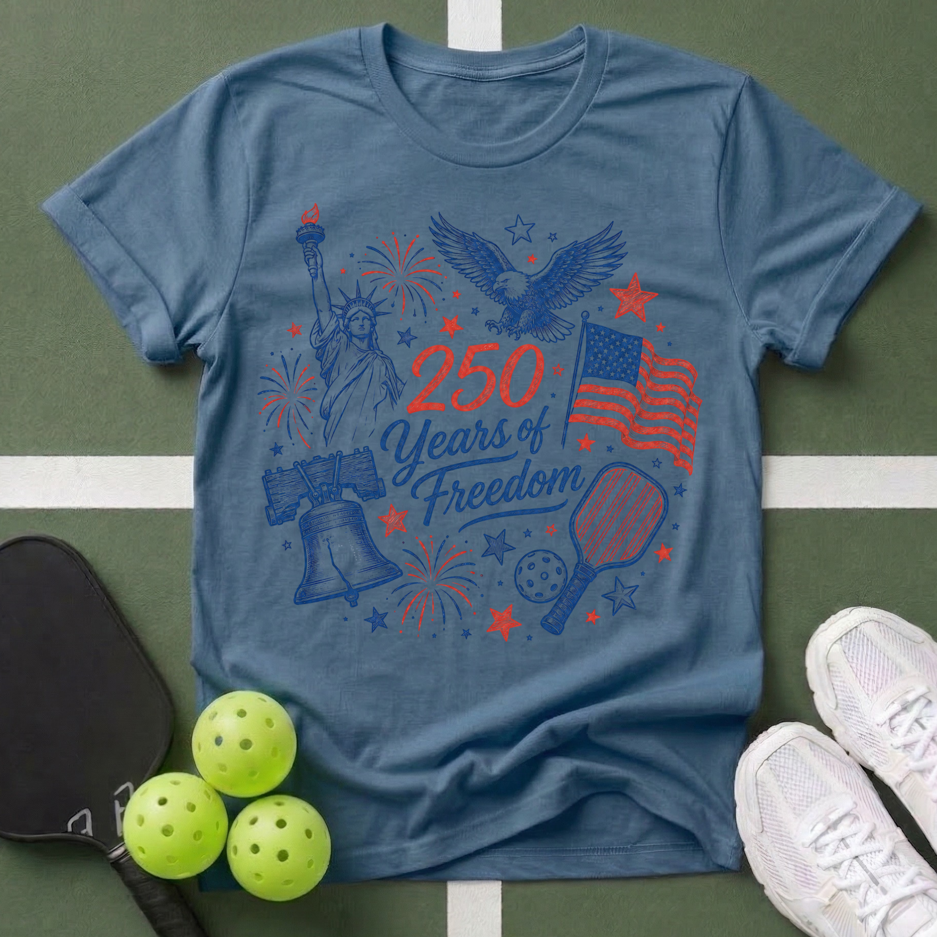 250 Years of Freedom Patriotic T-Shirt