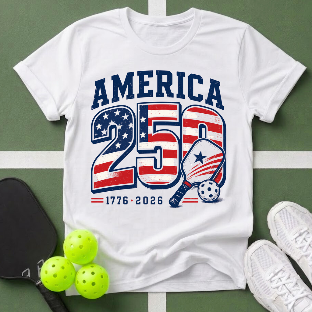 Patriotic Pickleball  1776-2026 T-Shirt