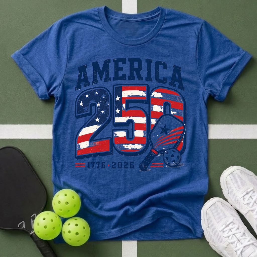 Patriotic Pickleball  1776-2026 T-Shirt