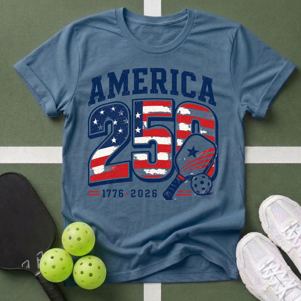 Patriotic Pickleball  1776-2026 T-Shirt