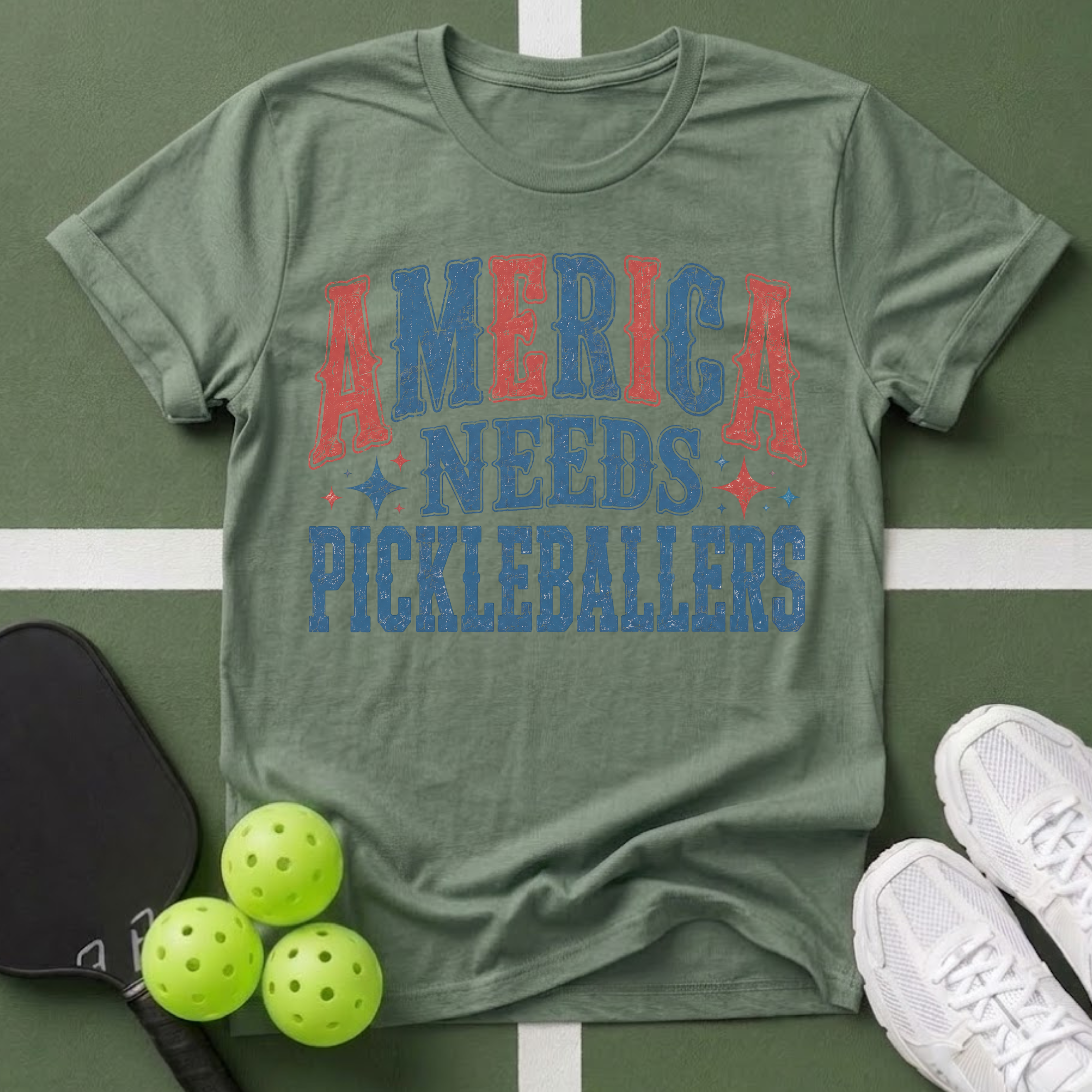 America Needs Pickleballers T-Shirt