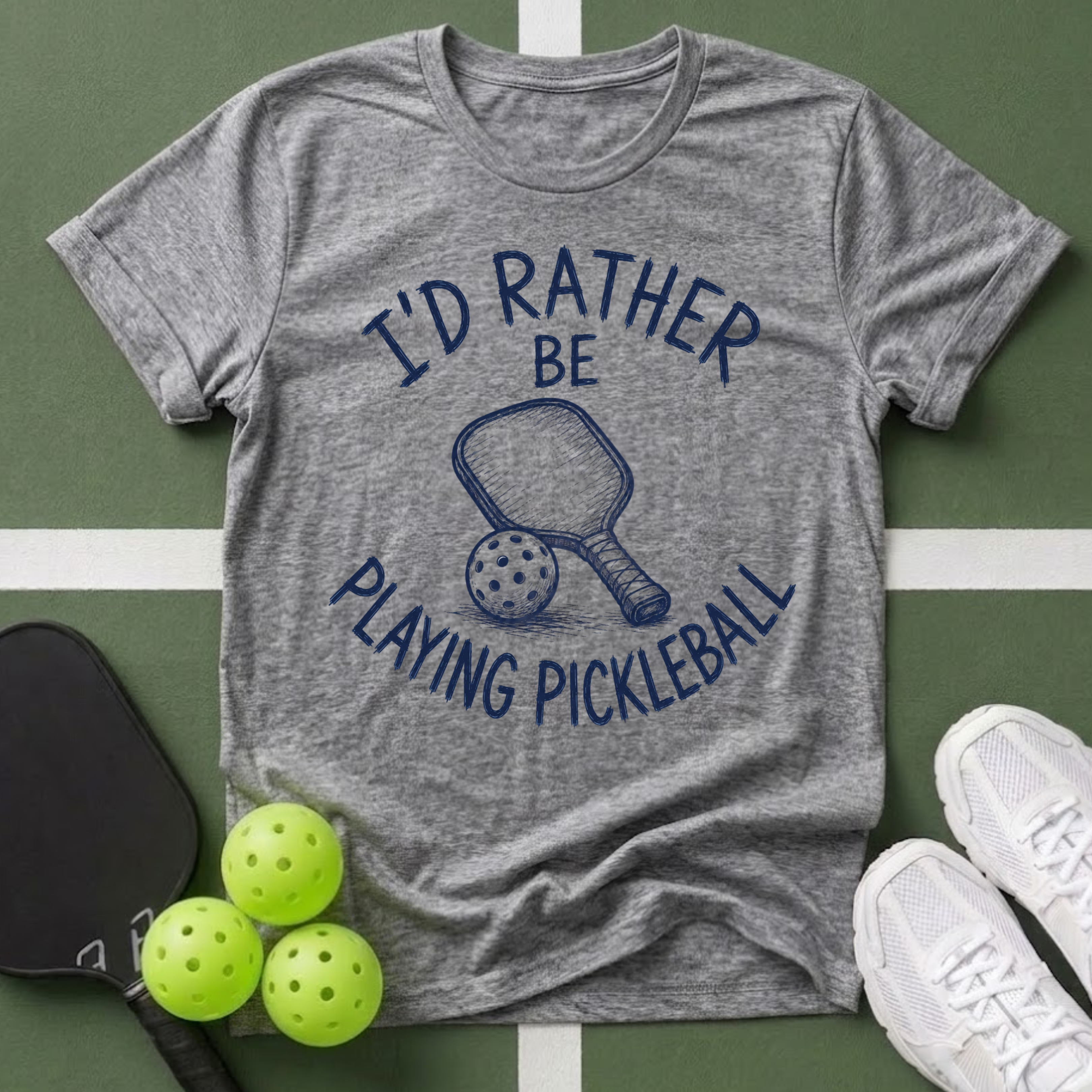 I'd Rather Be Playing Pickleball T-Shirt