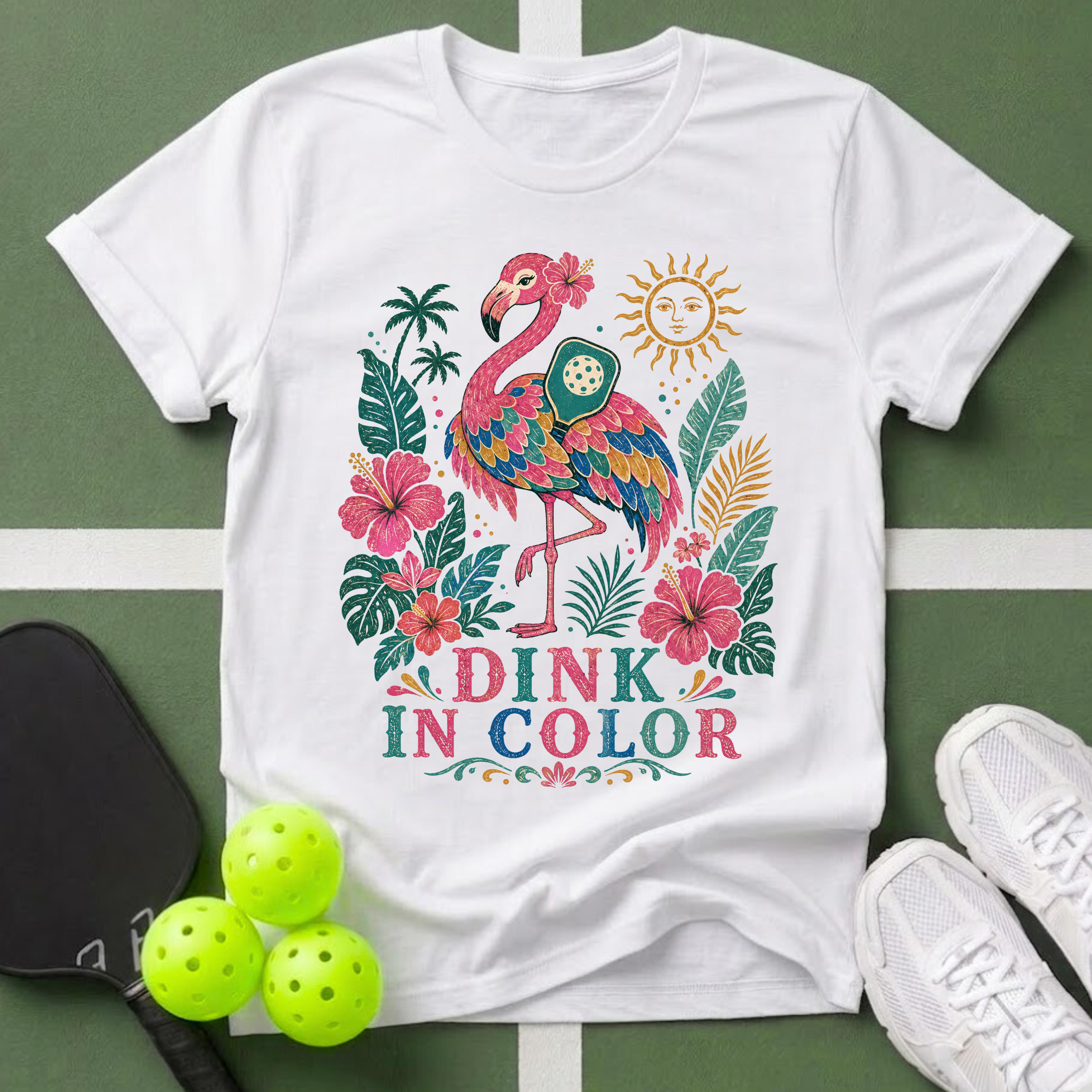 Folklore Flamingo T‑Shirt