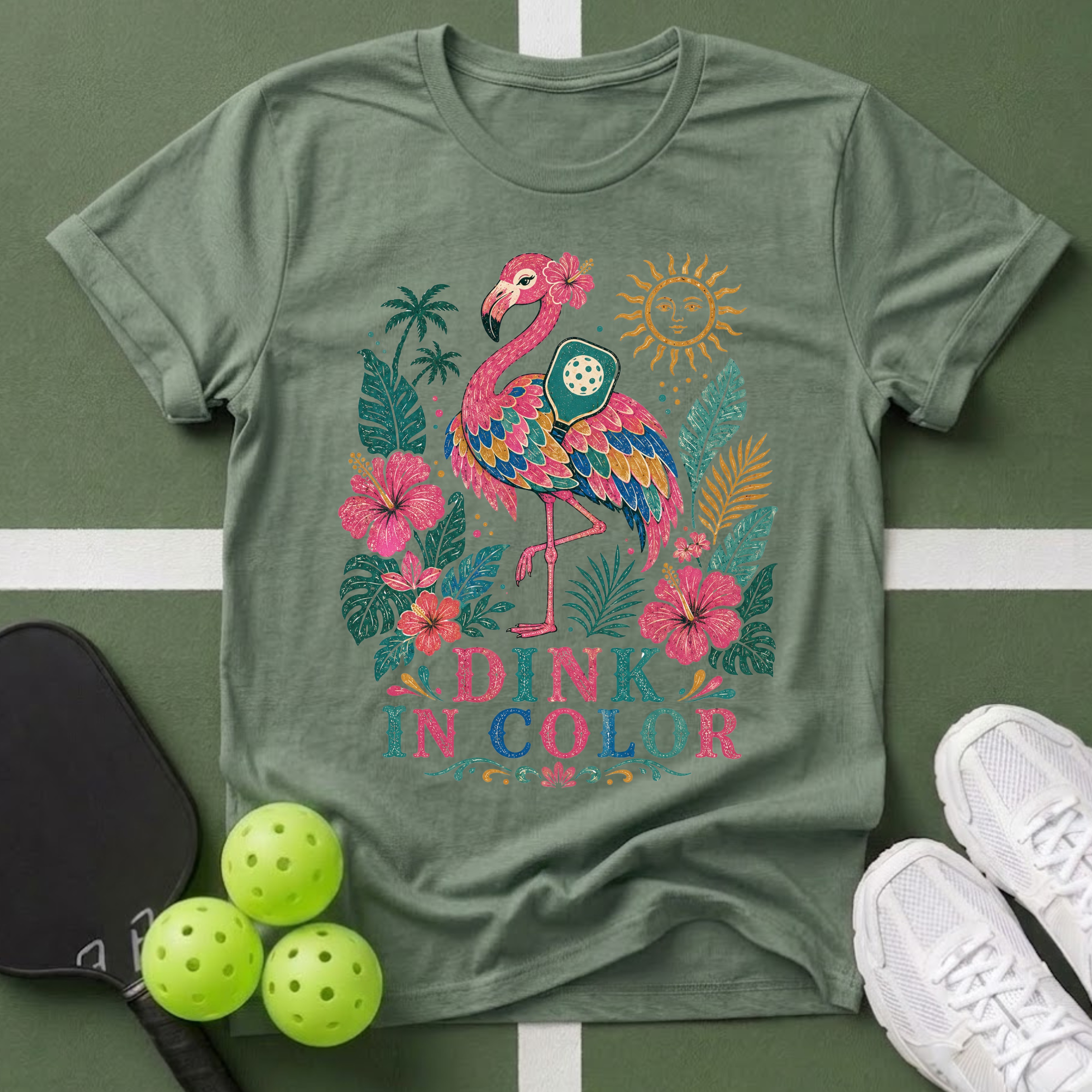 Folklore Flamingo T‑Shirt