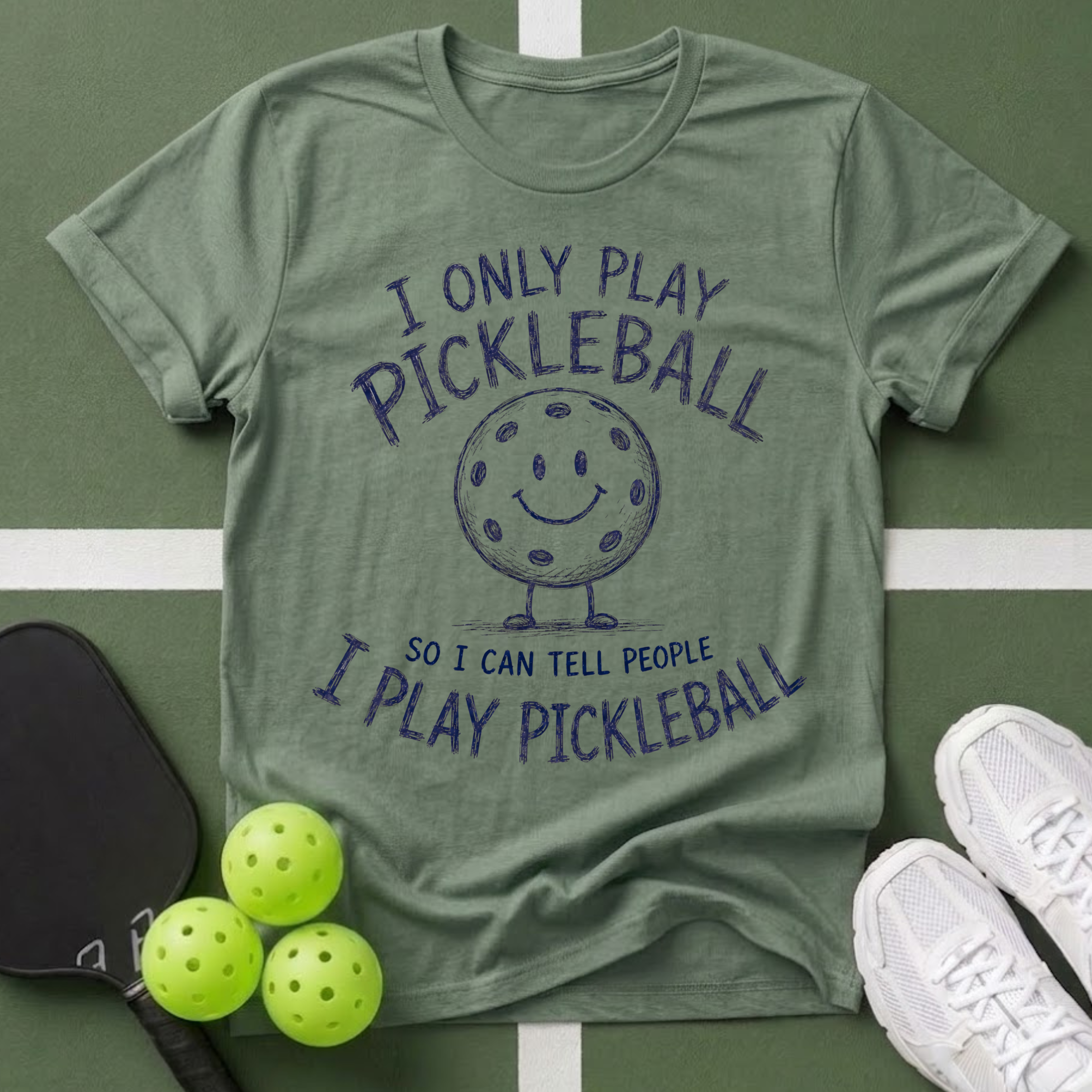 I Only Play PickleballT-Shirt
