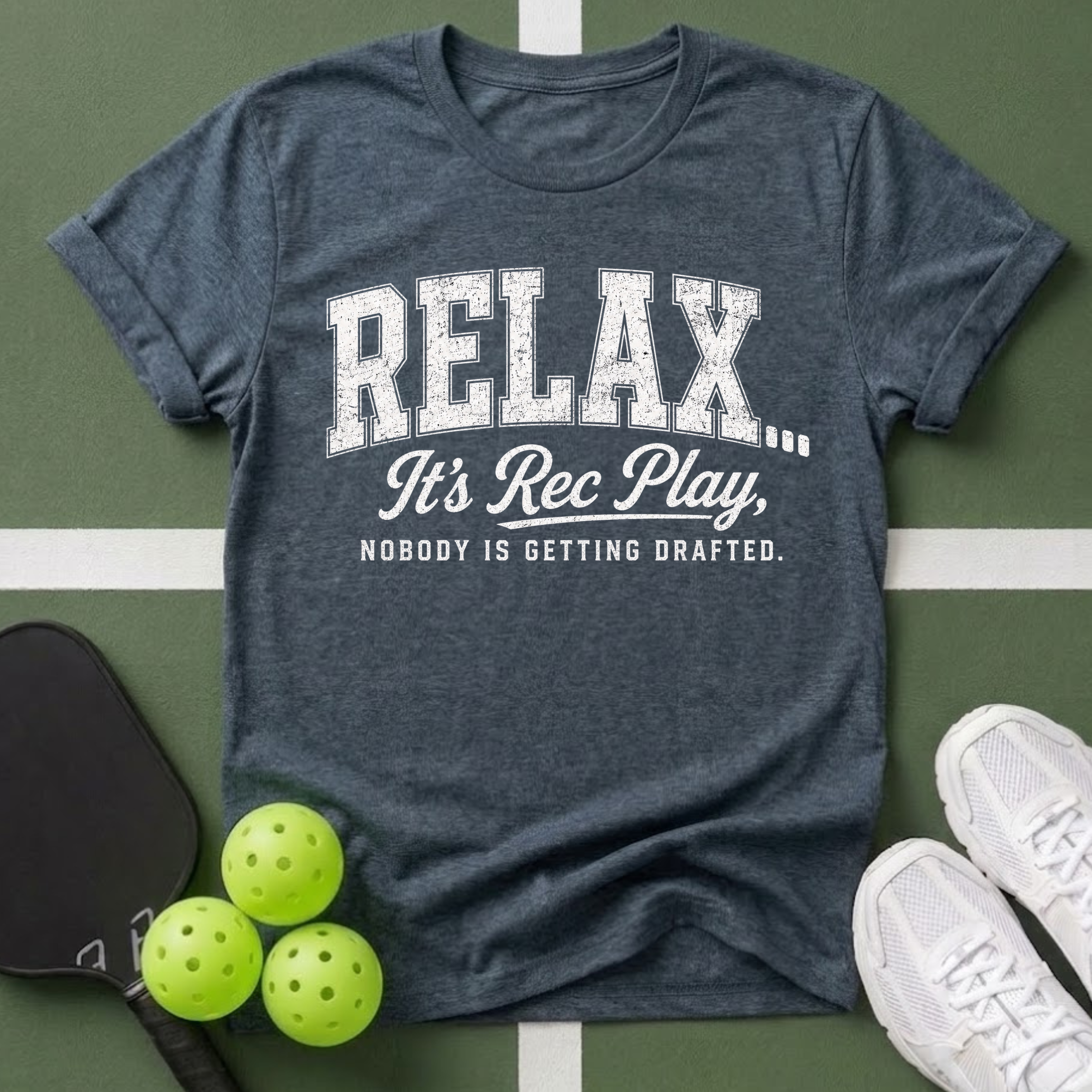 Relax Typography - It’s Rec Play T-Shirt:
