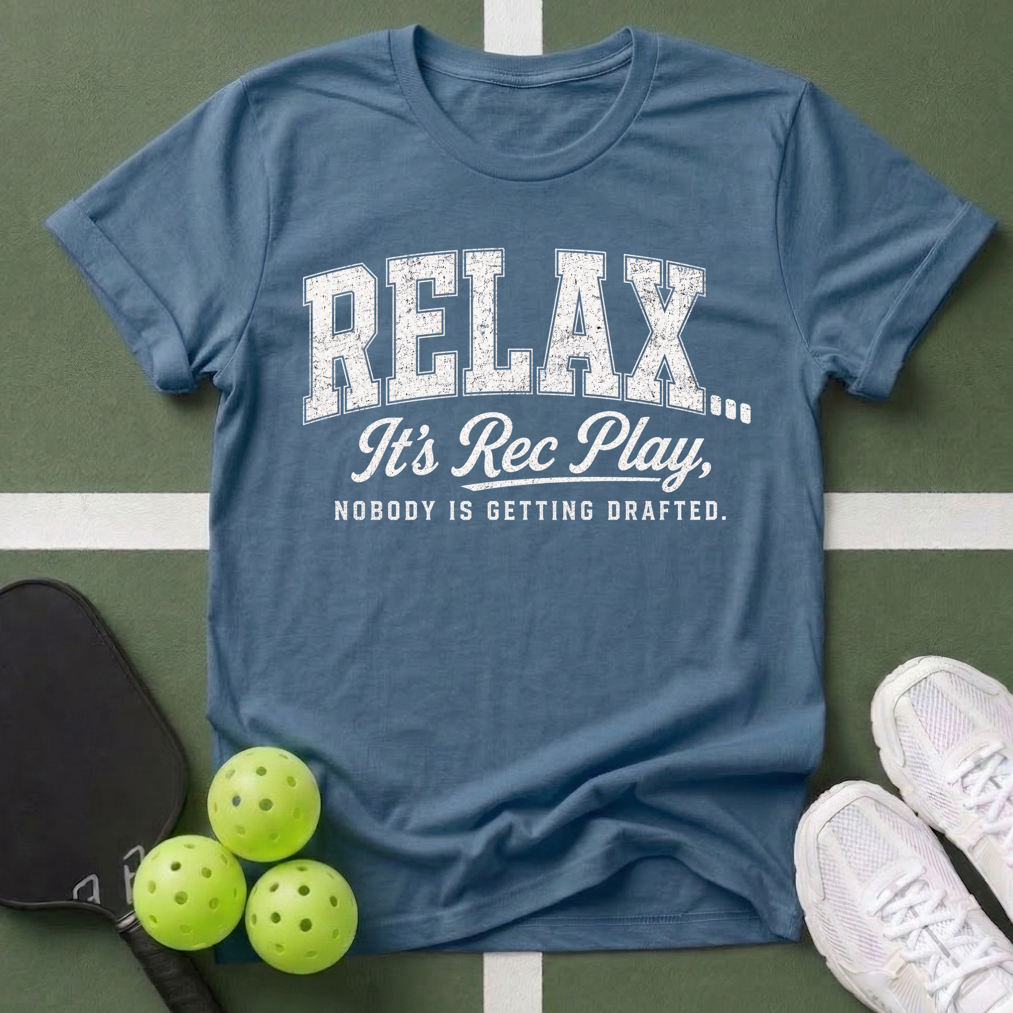 Relax Typography - It’s Rec Play T-Shirt: