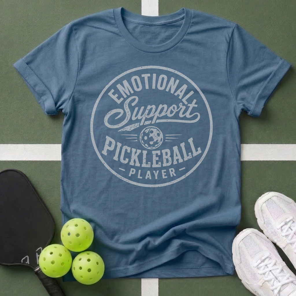 Emotional Support Pickleball Player T-Shirt